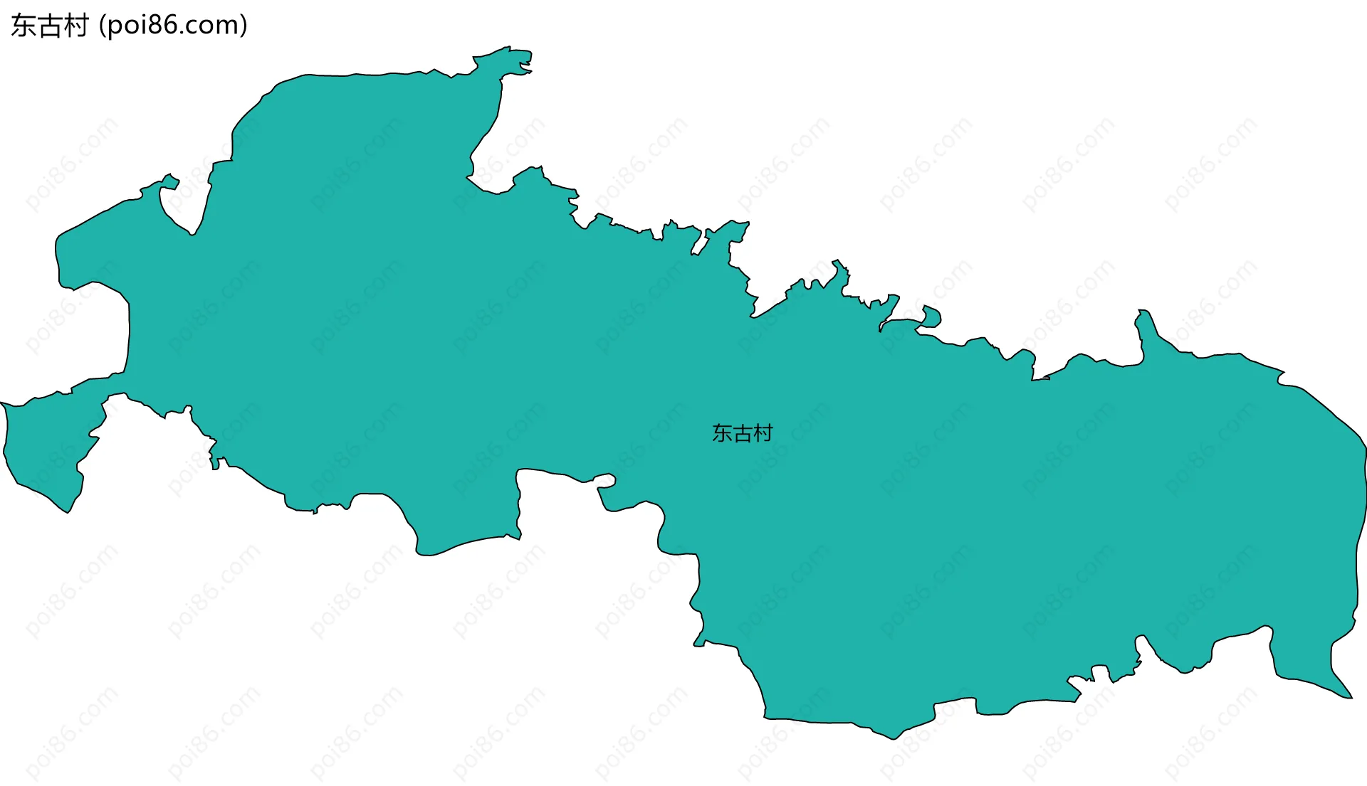 东古村边界地图