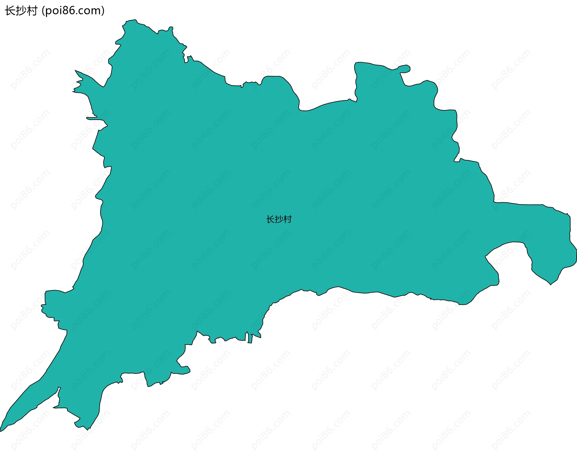 长抄村边界地图
