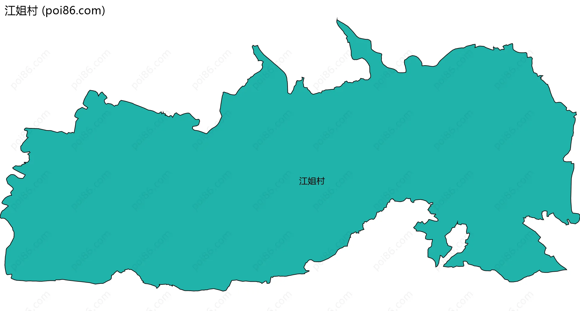 江姐村边界地图