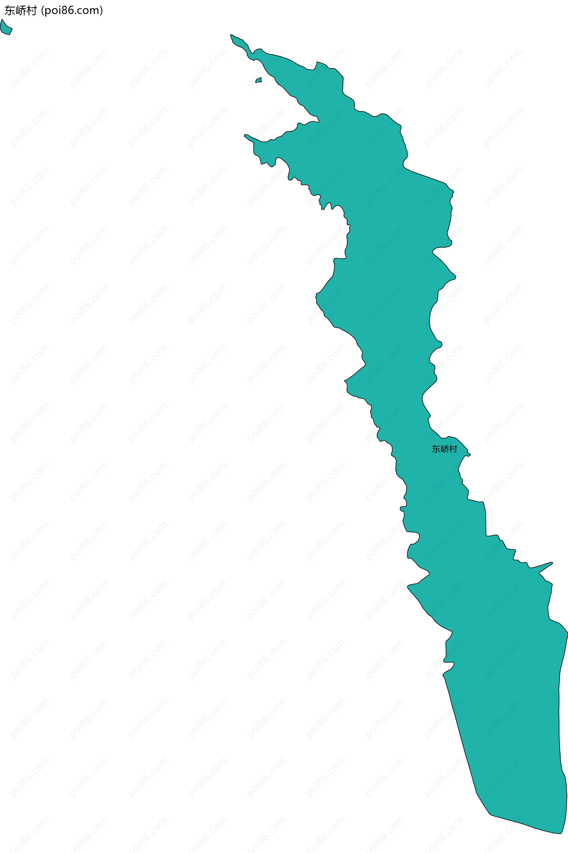 东峤村边界地图