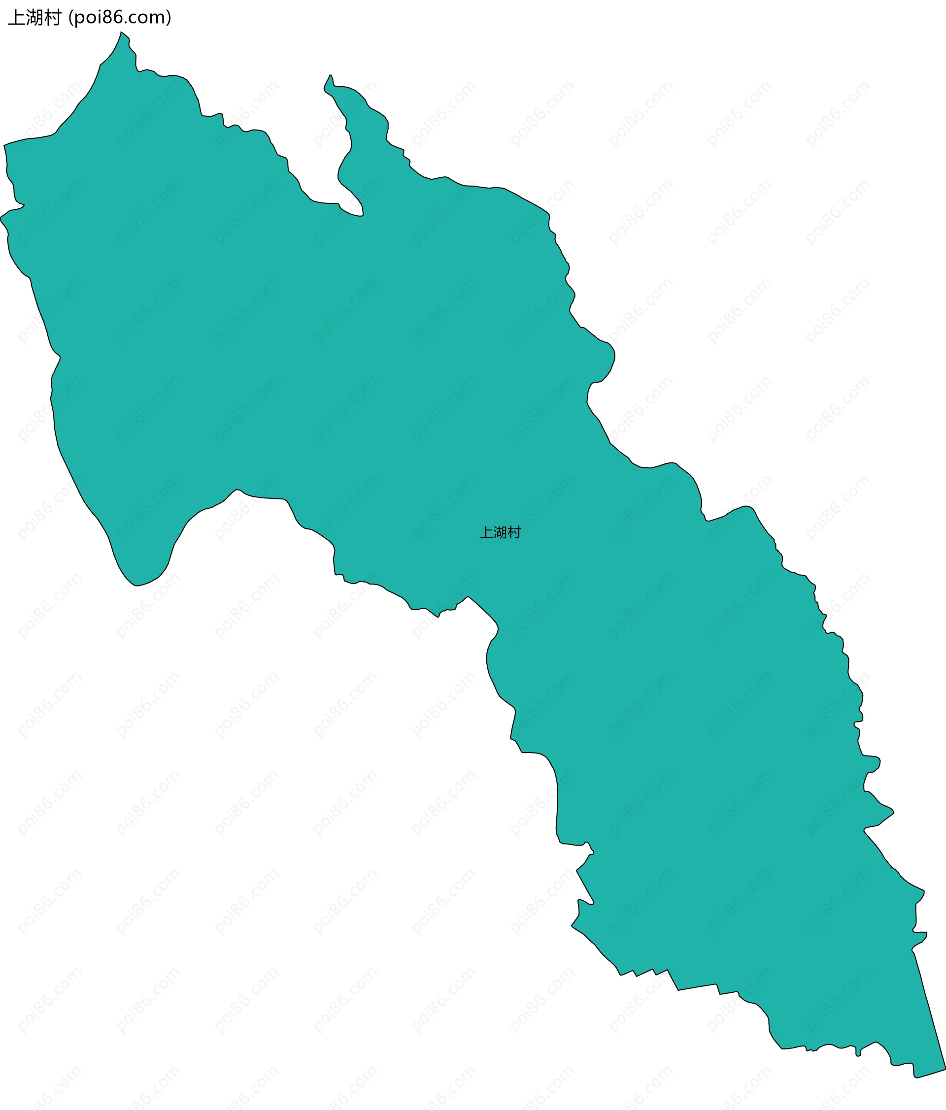 上湖村边界地图