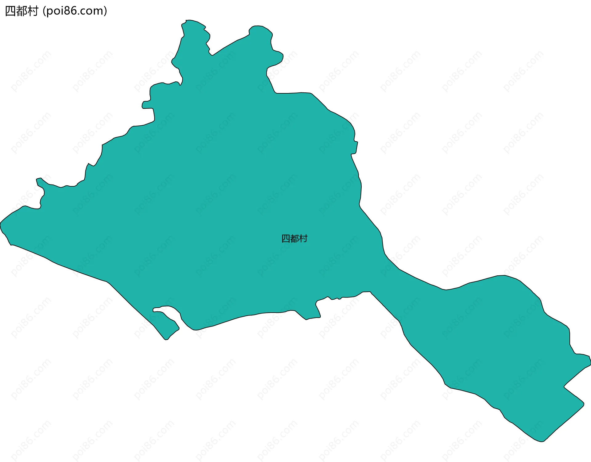 四都村边界地图