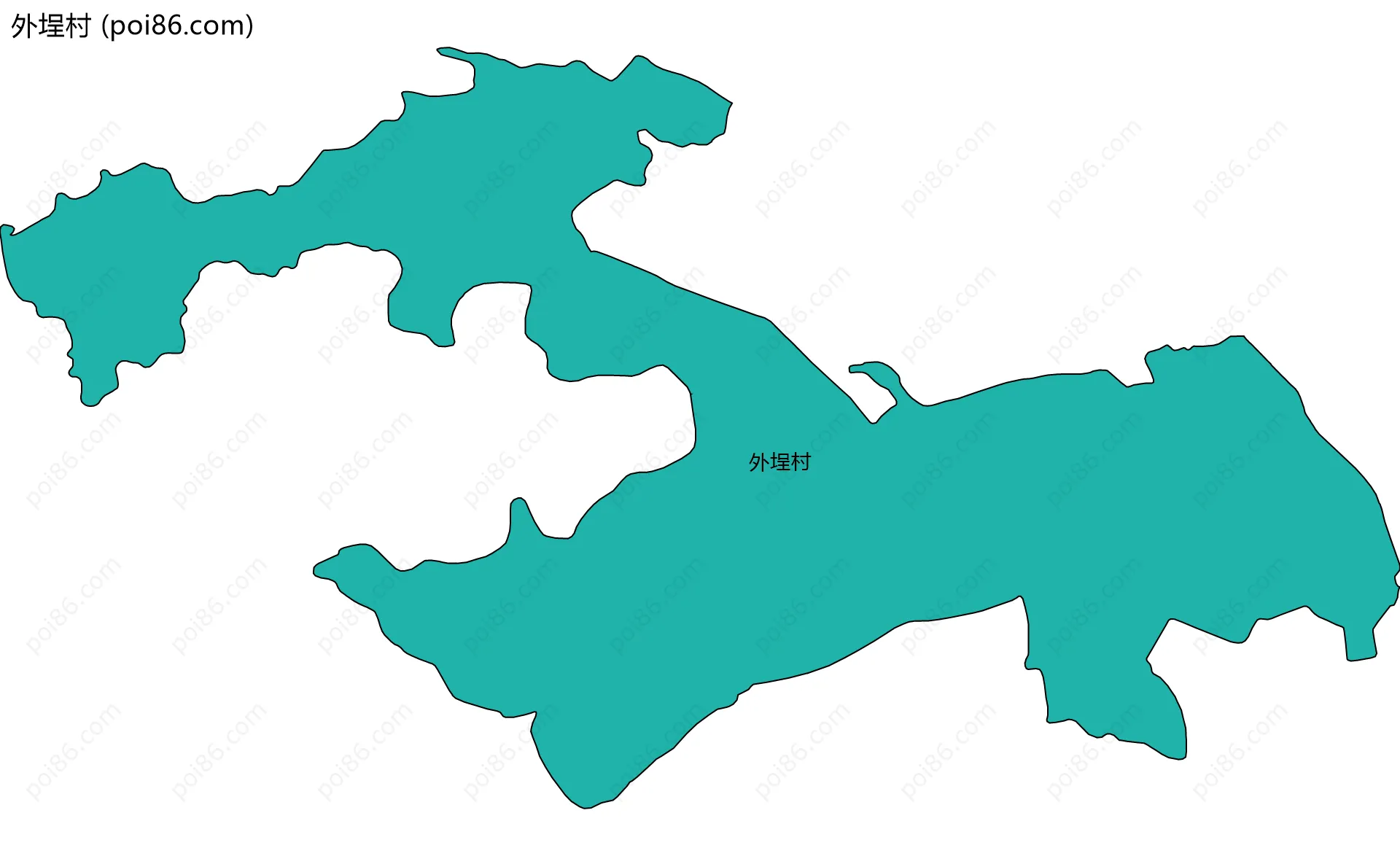 外埕村边界地图
