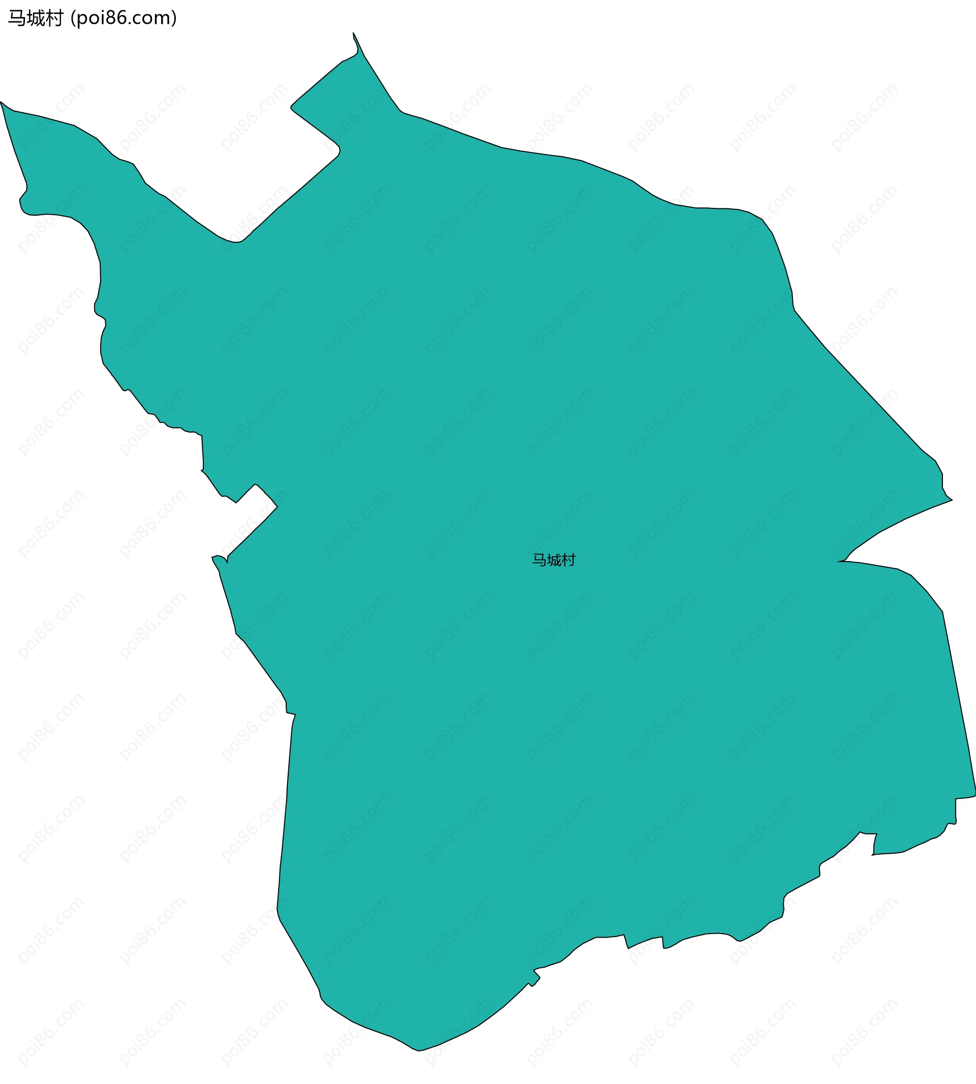 马城村边界地图