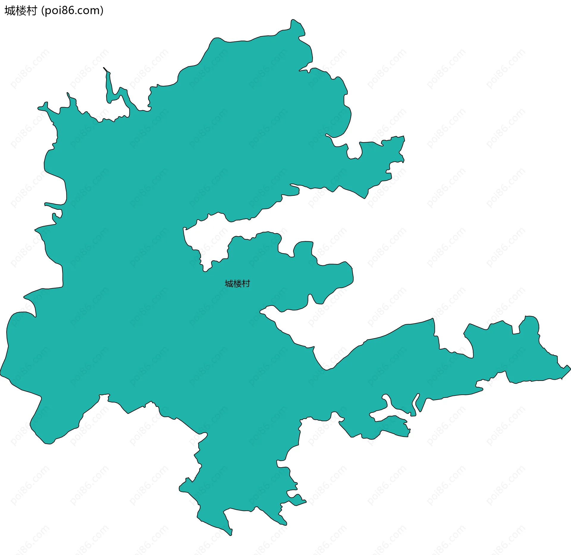 城楼村边界地图