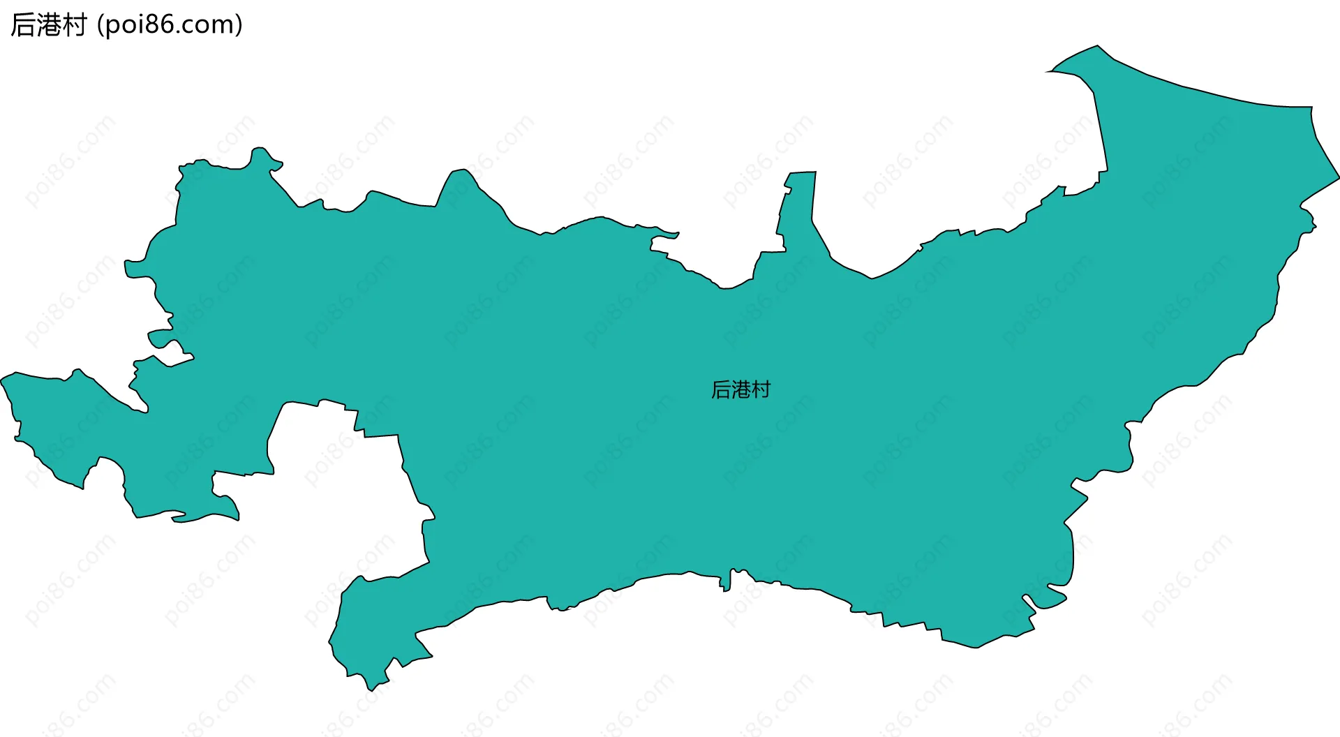 后港村边界地图