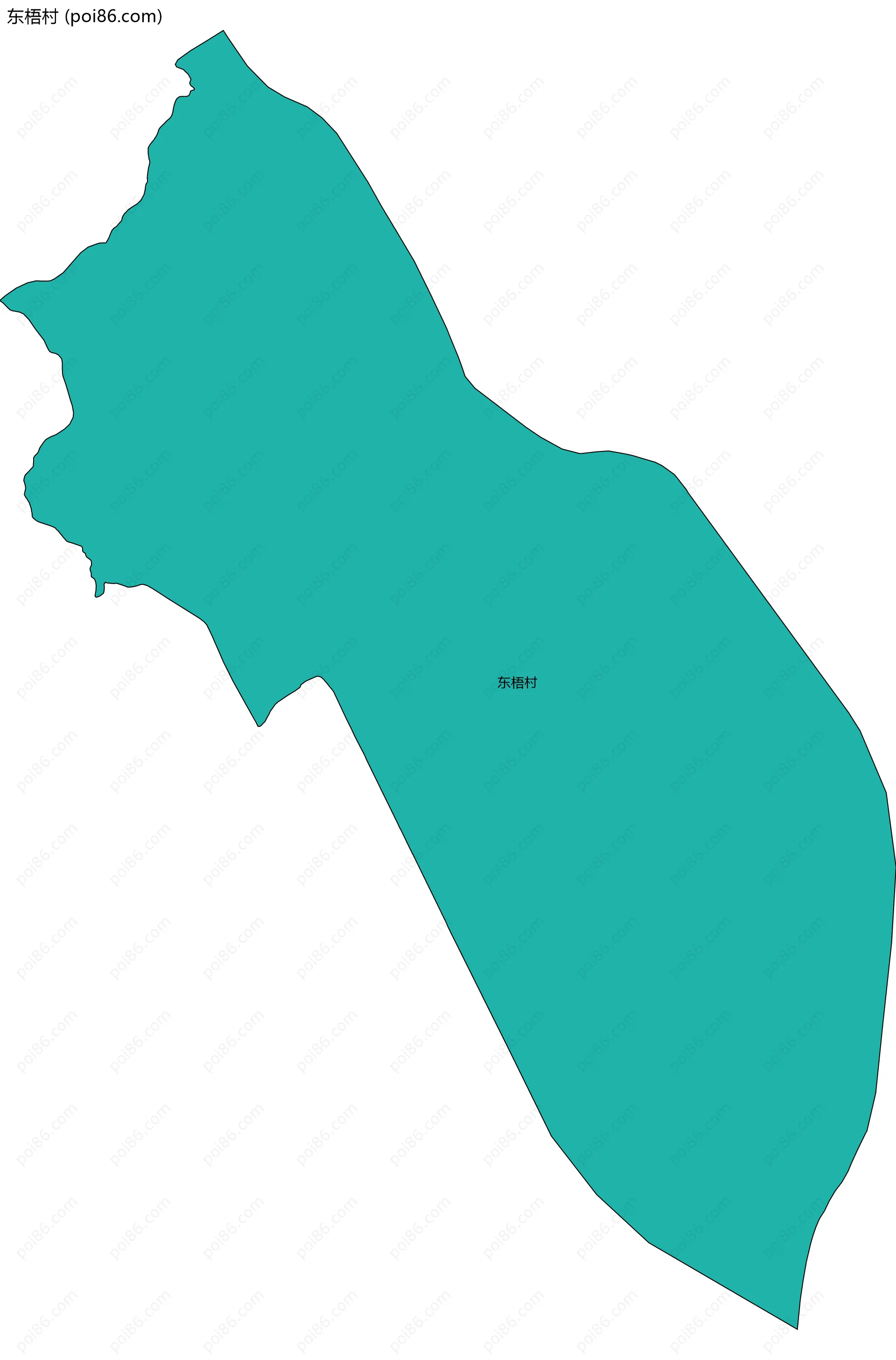 东梧村边界地图