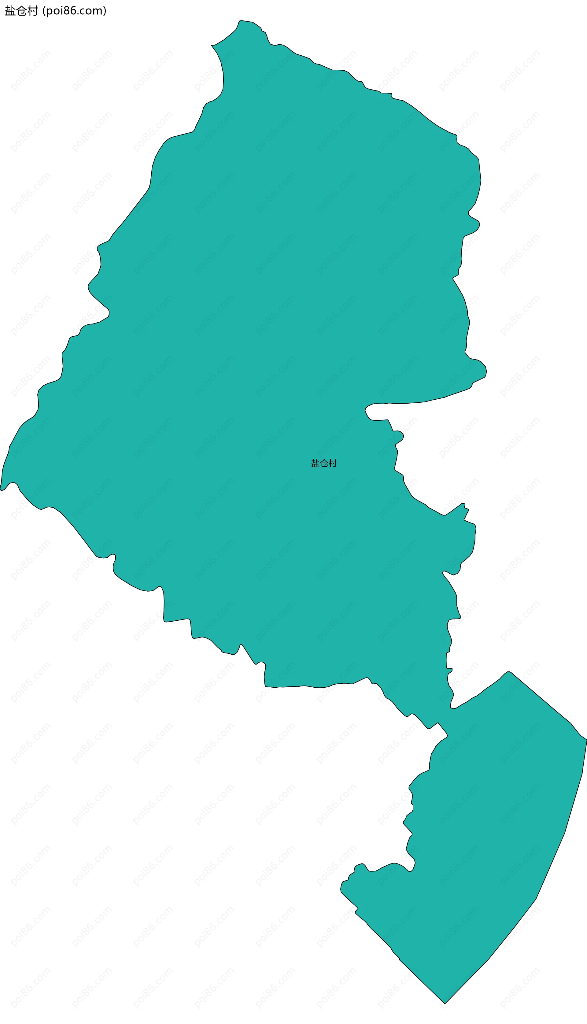 盐仓村边界地图