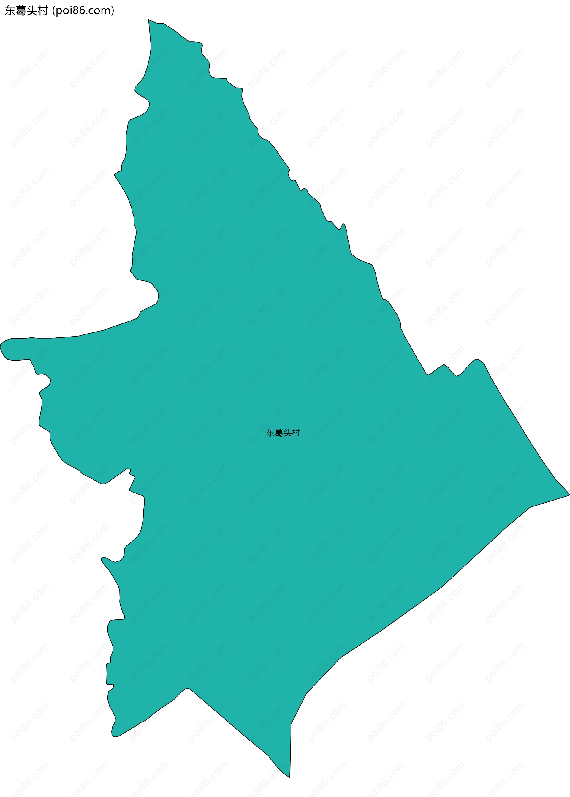 东葛头村边界地图