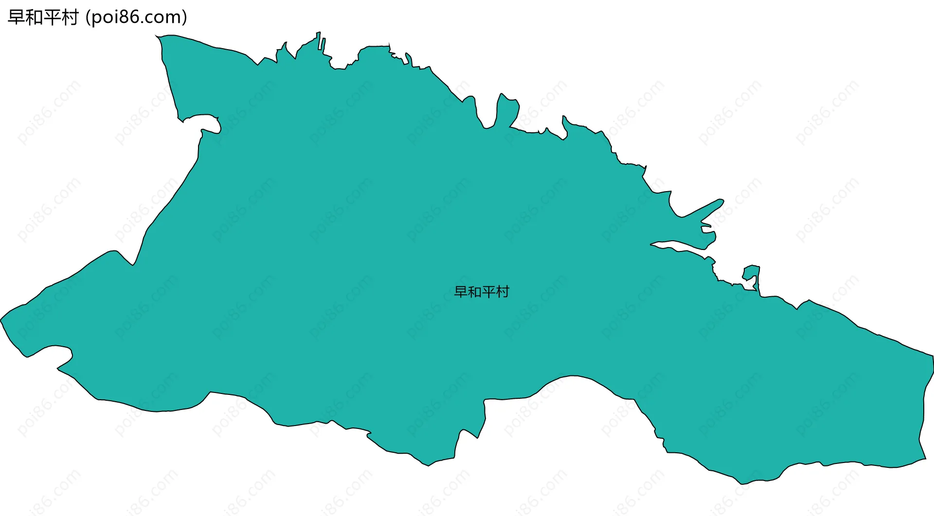 早和平村边界地图