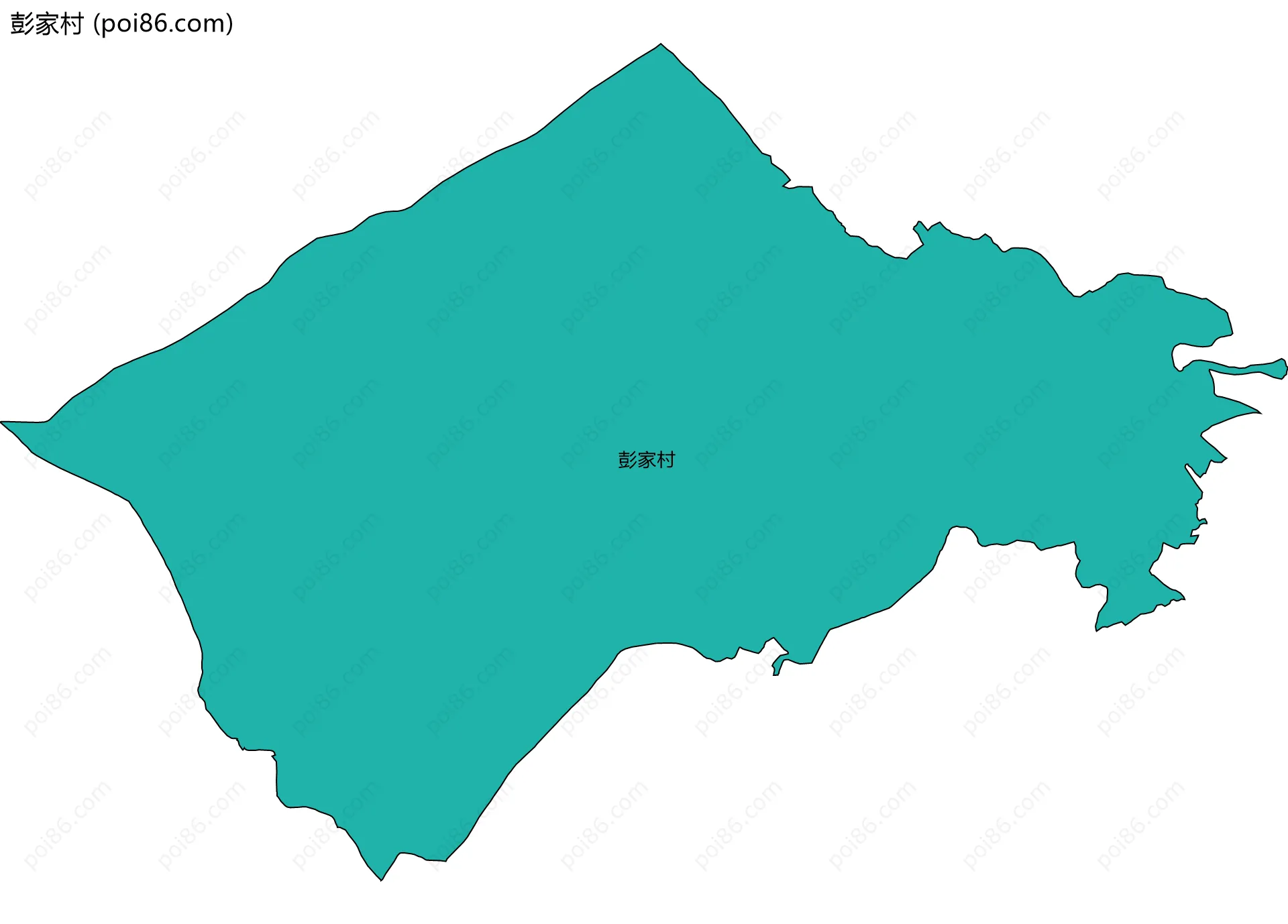 彭家村边界地图