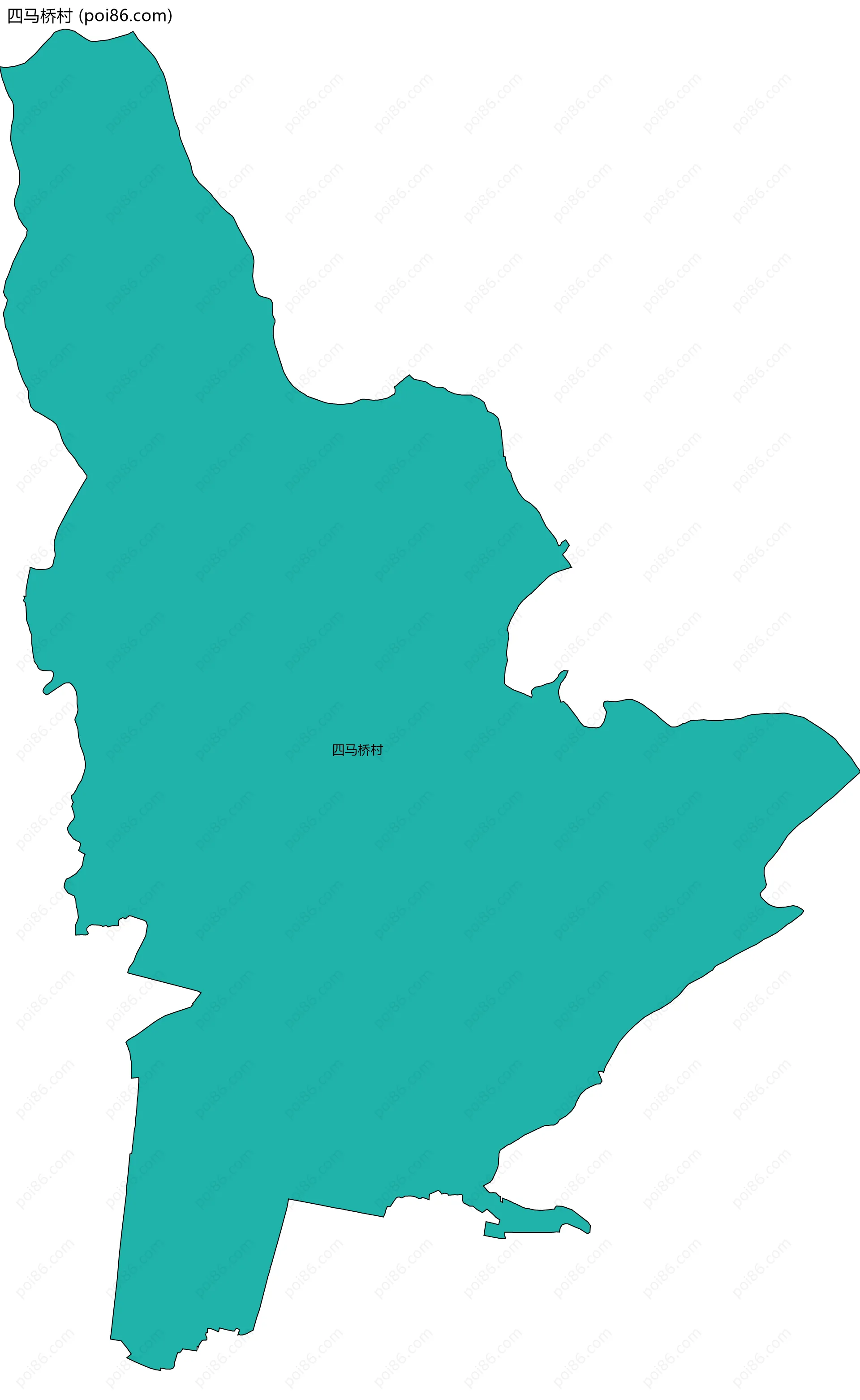 四马桥村边界地图