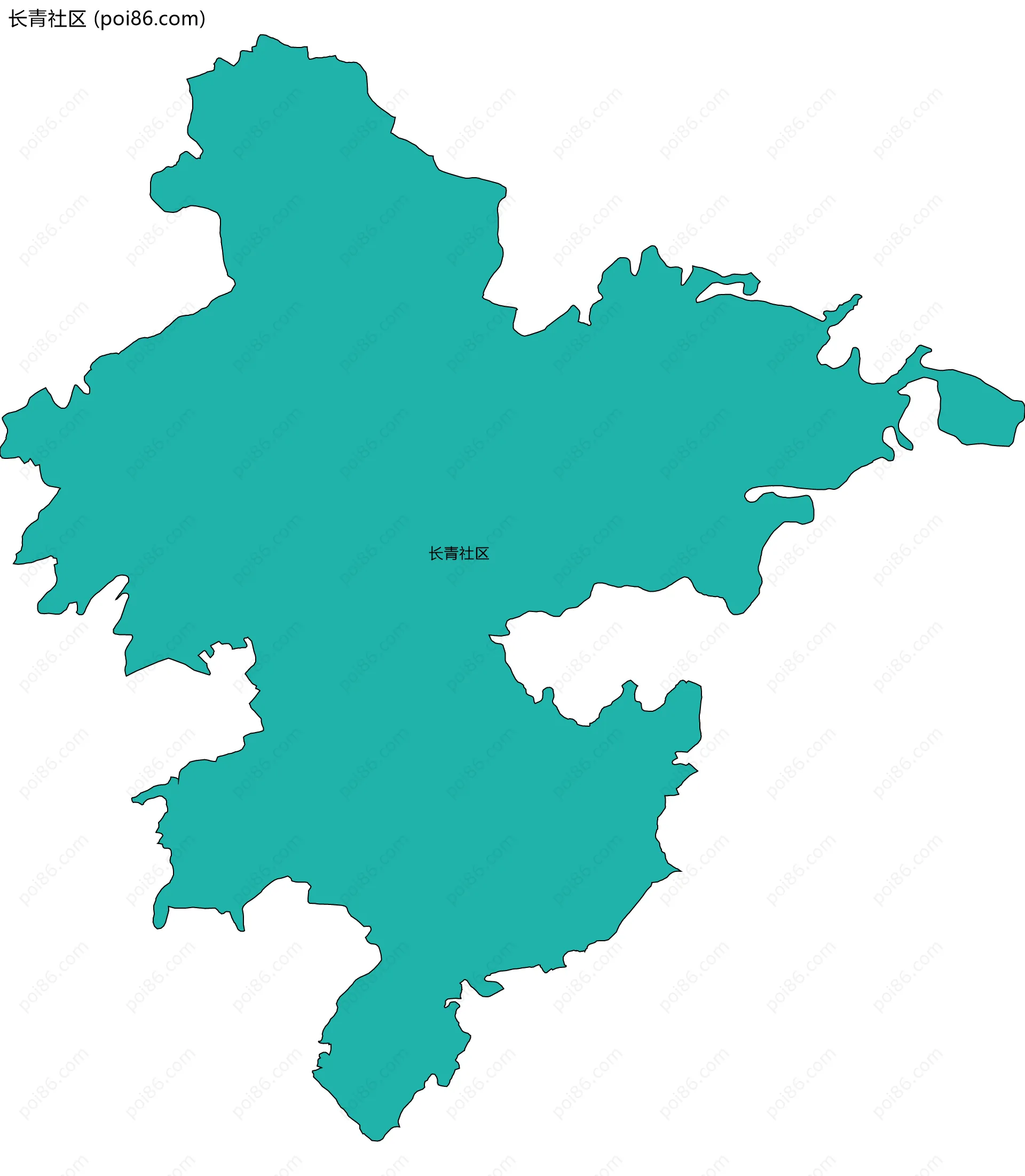 长青社区边界地图