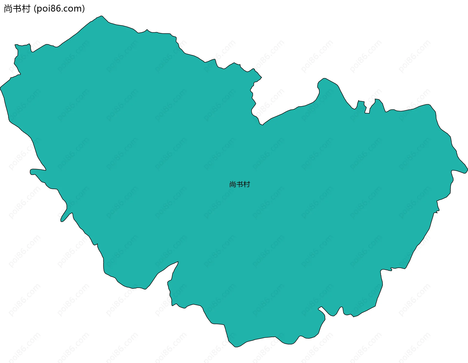 尚书村边界地图