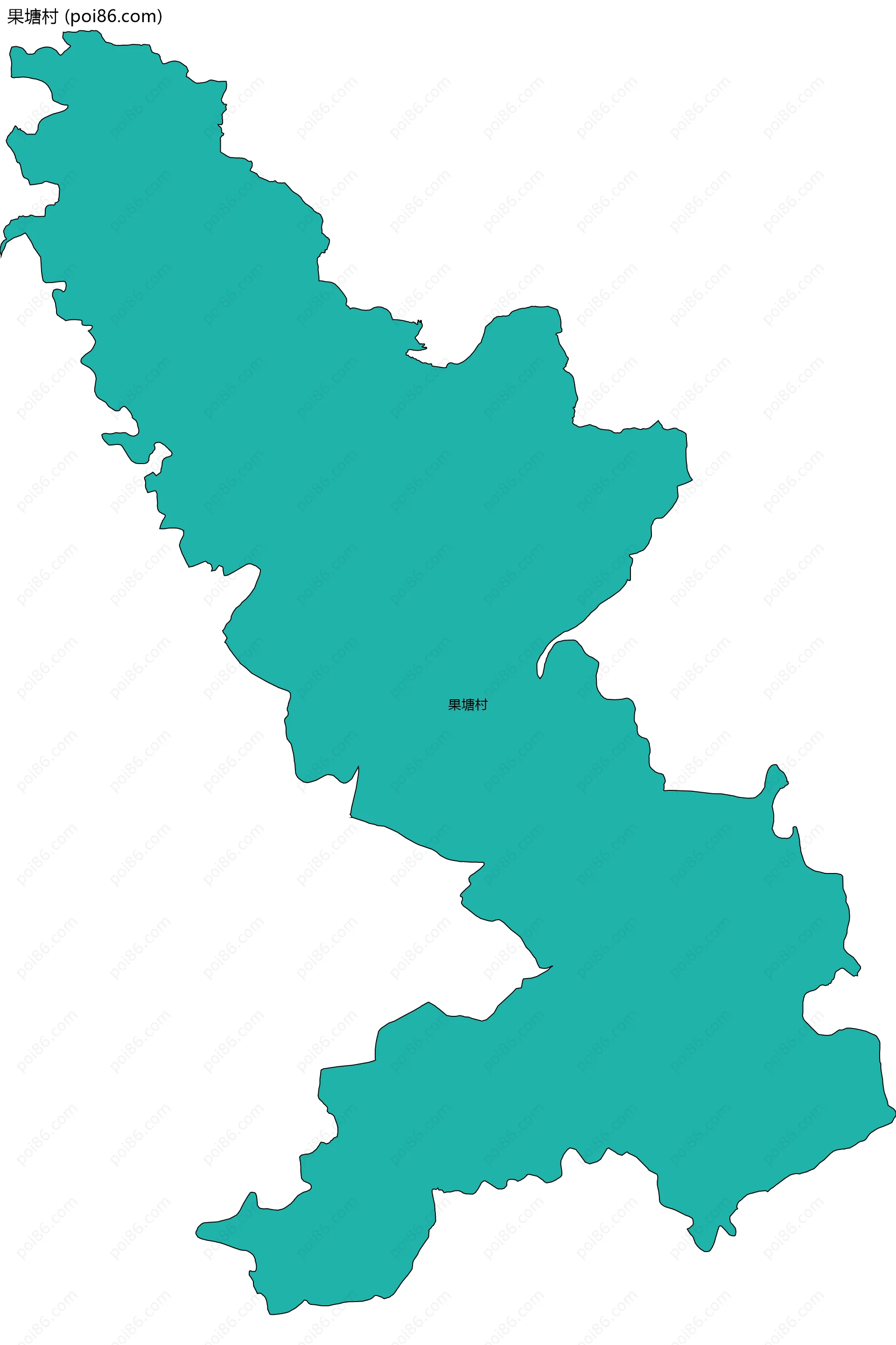 果塘村边界地图