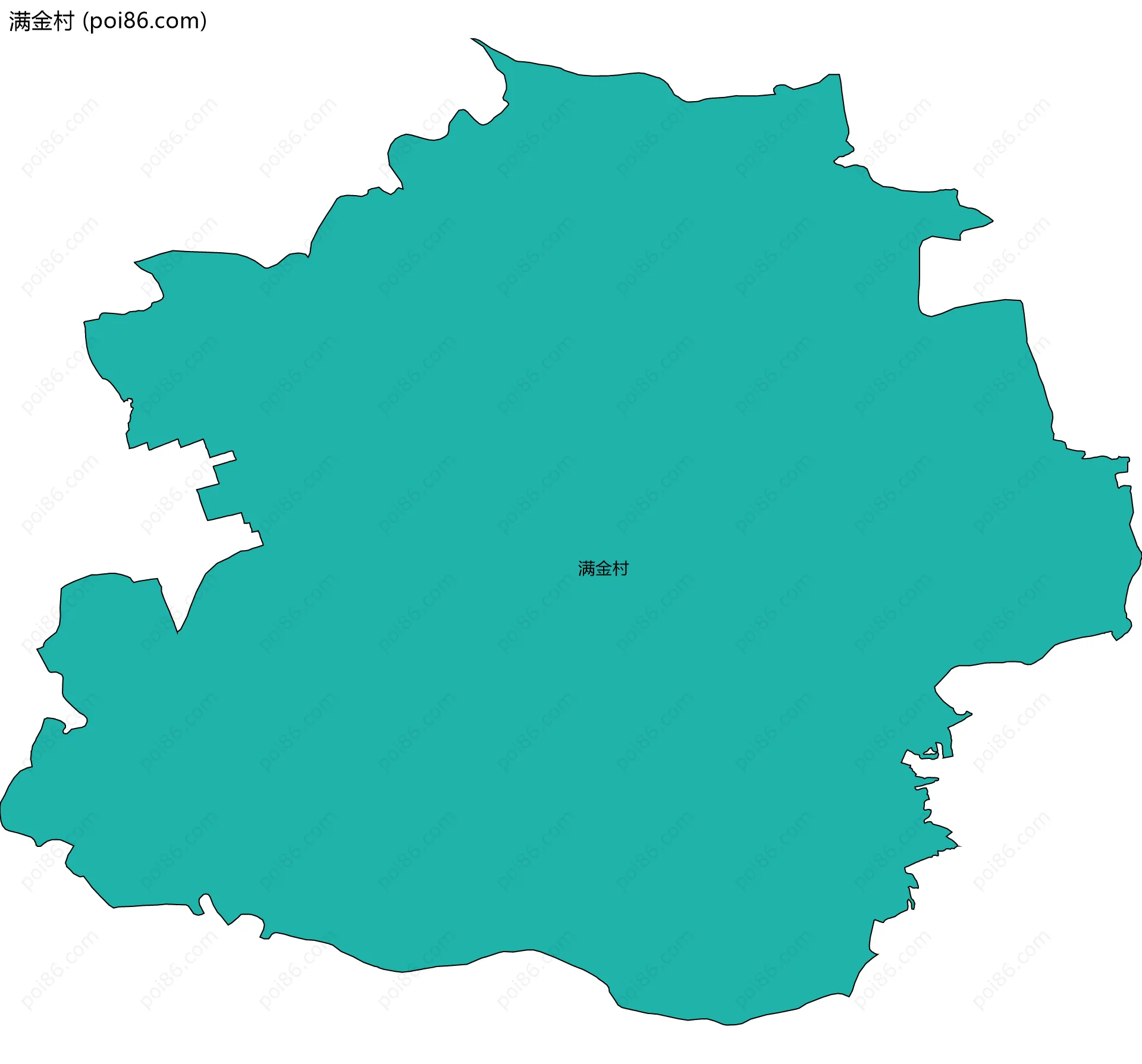 满金村边界地图