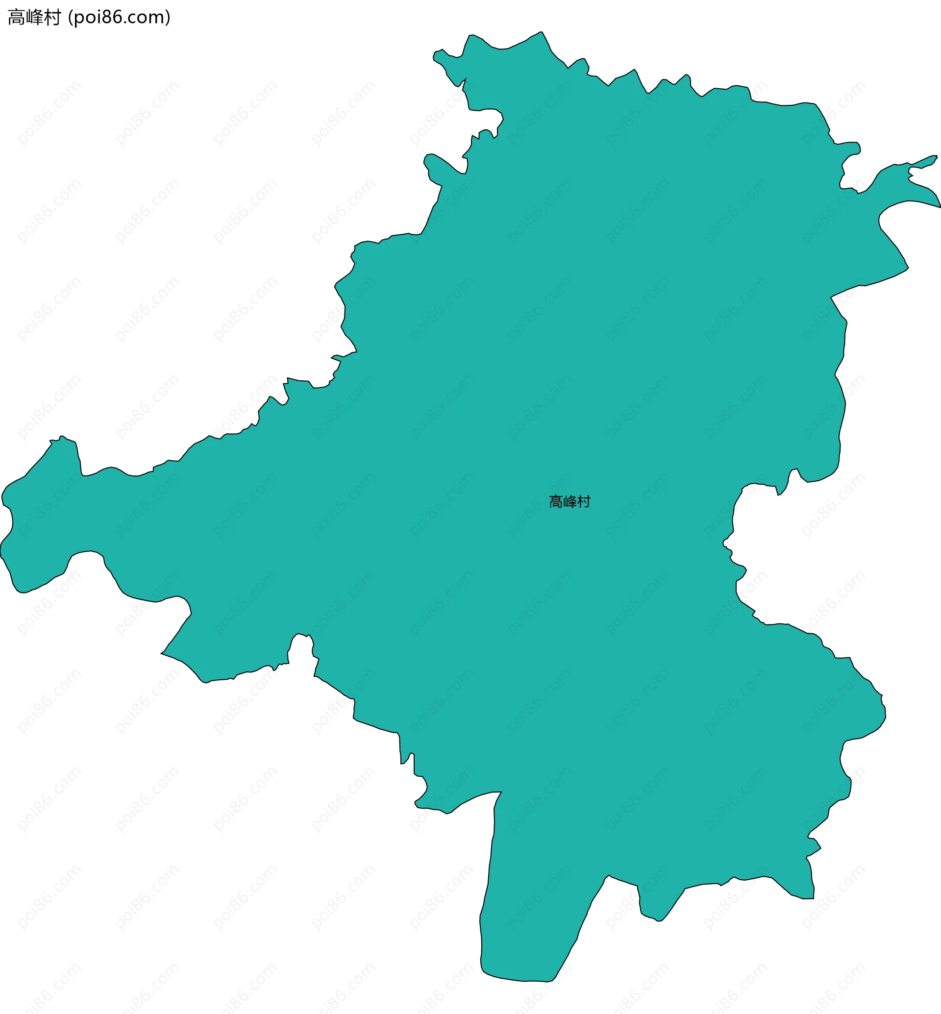 高峰村边界地图