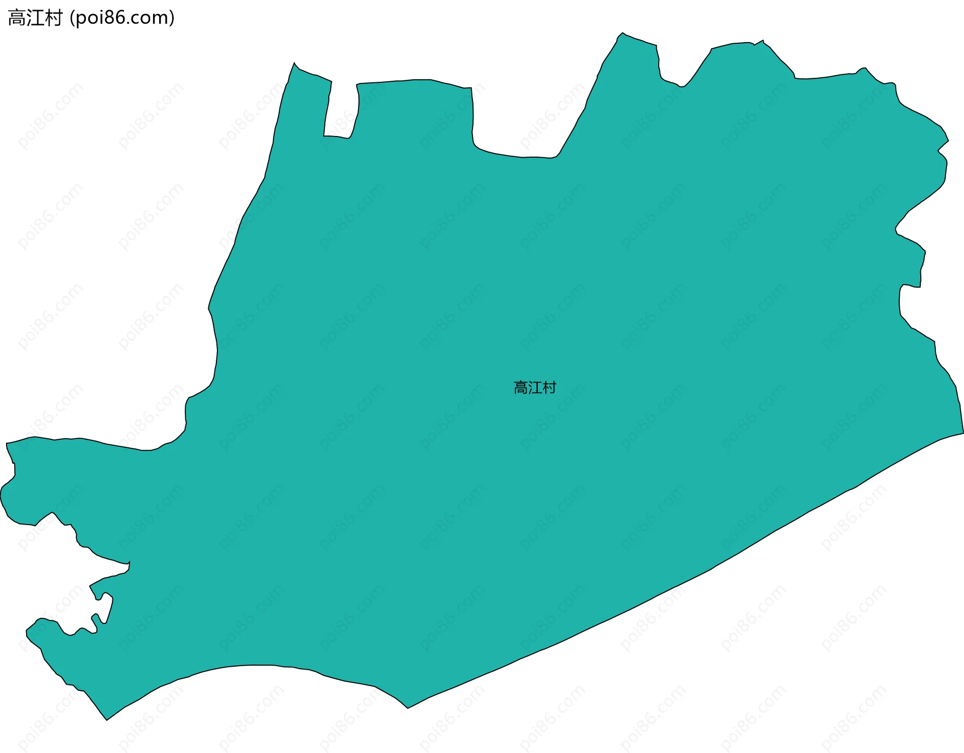 高江村边界地图