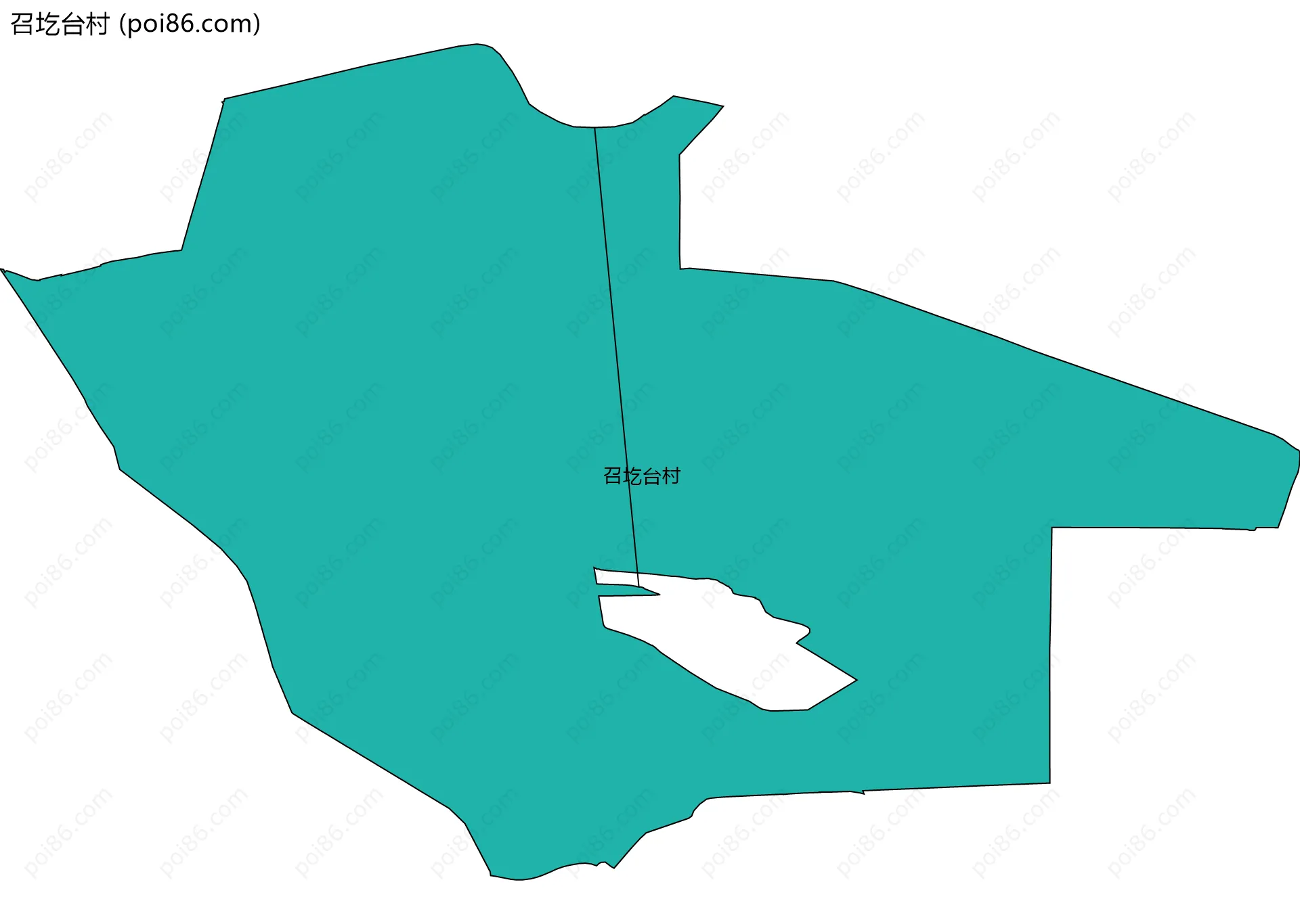 召圪台村边界地图
