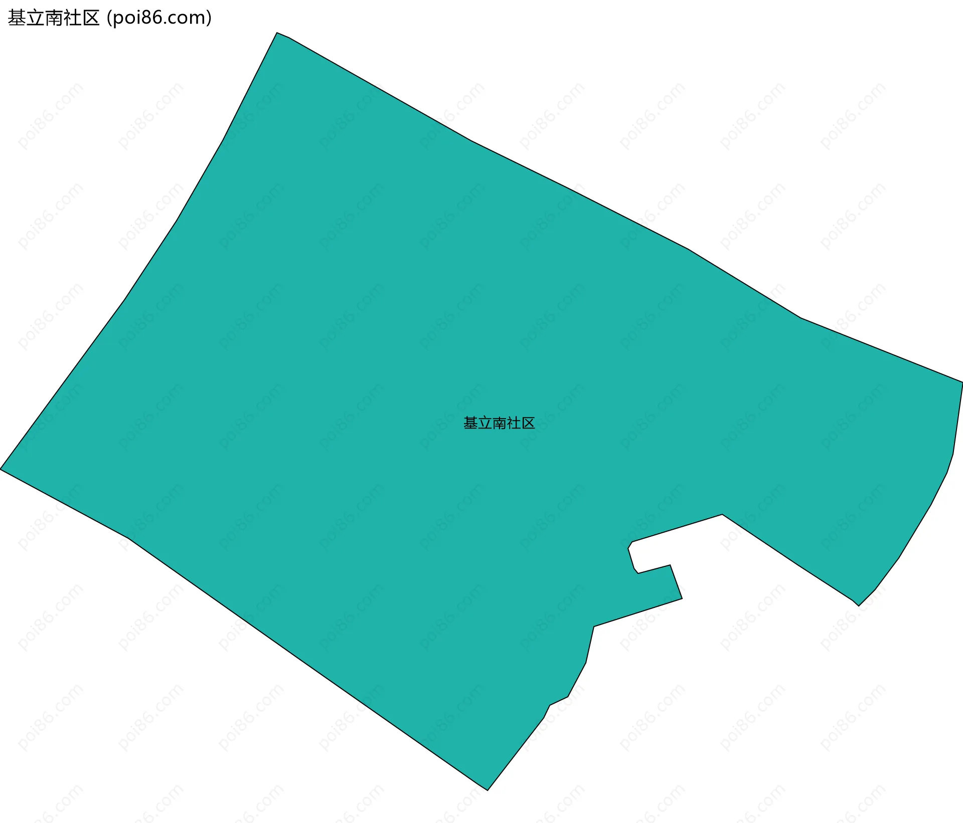 基立南社区边界地图