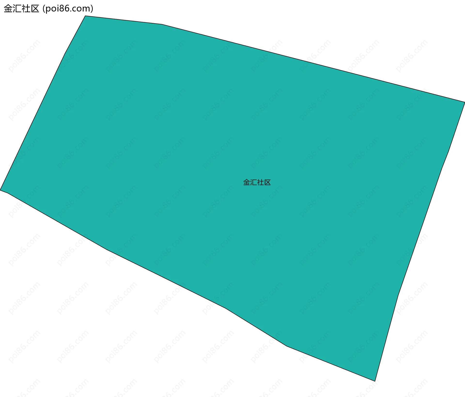 金汇社区边界地图