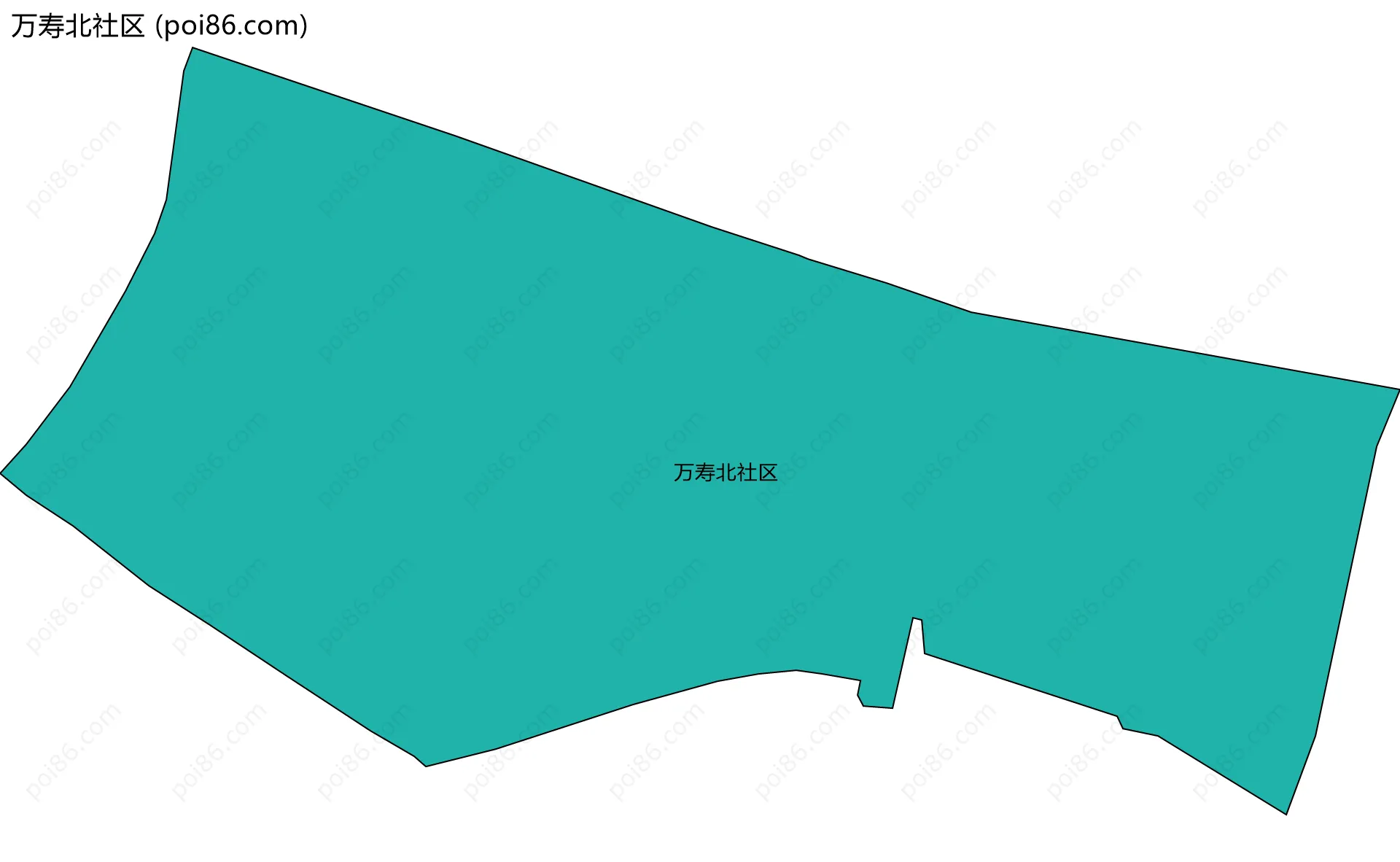 万寿北社区边界地图
