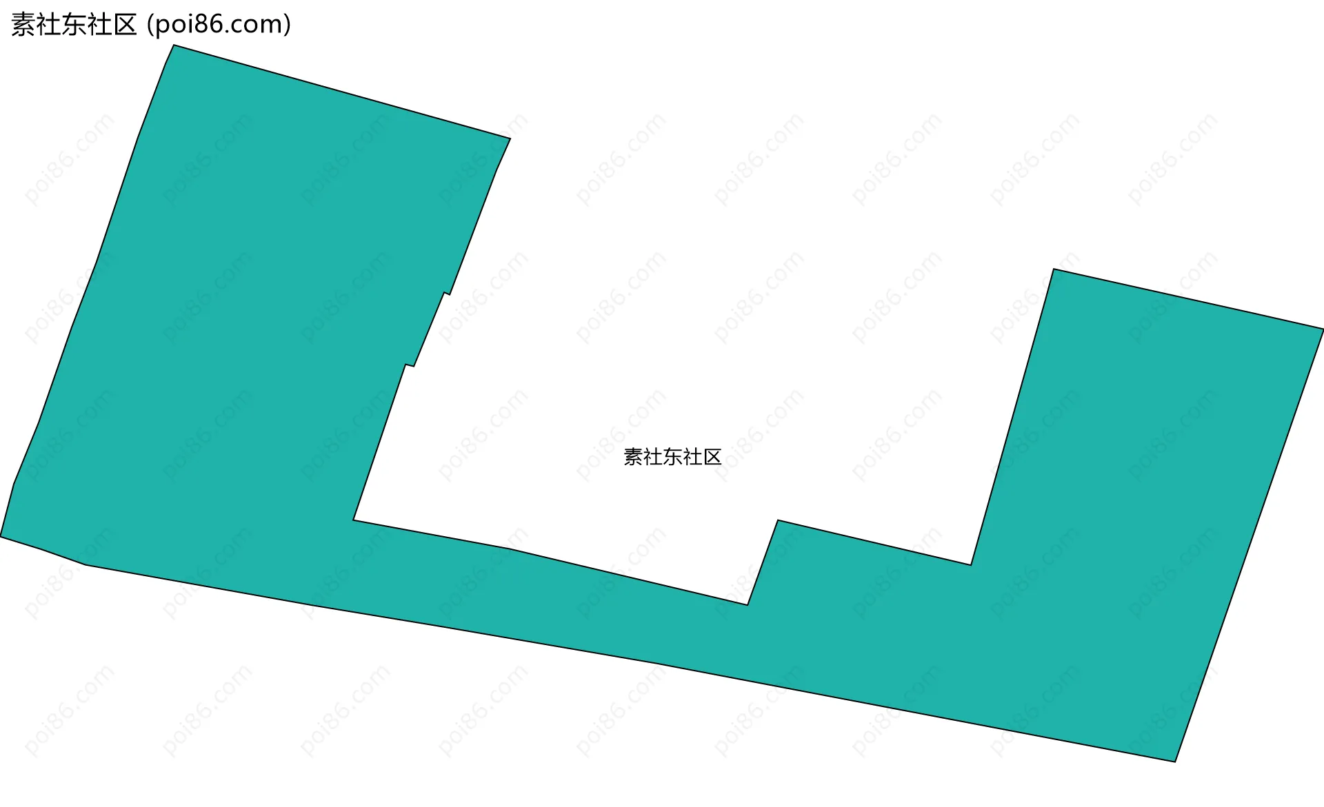 素社东社区边界地图