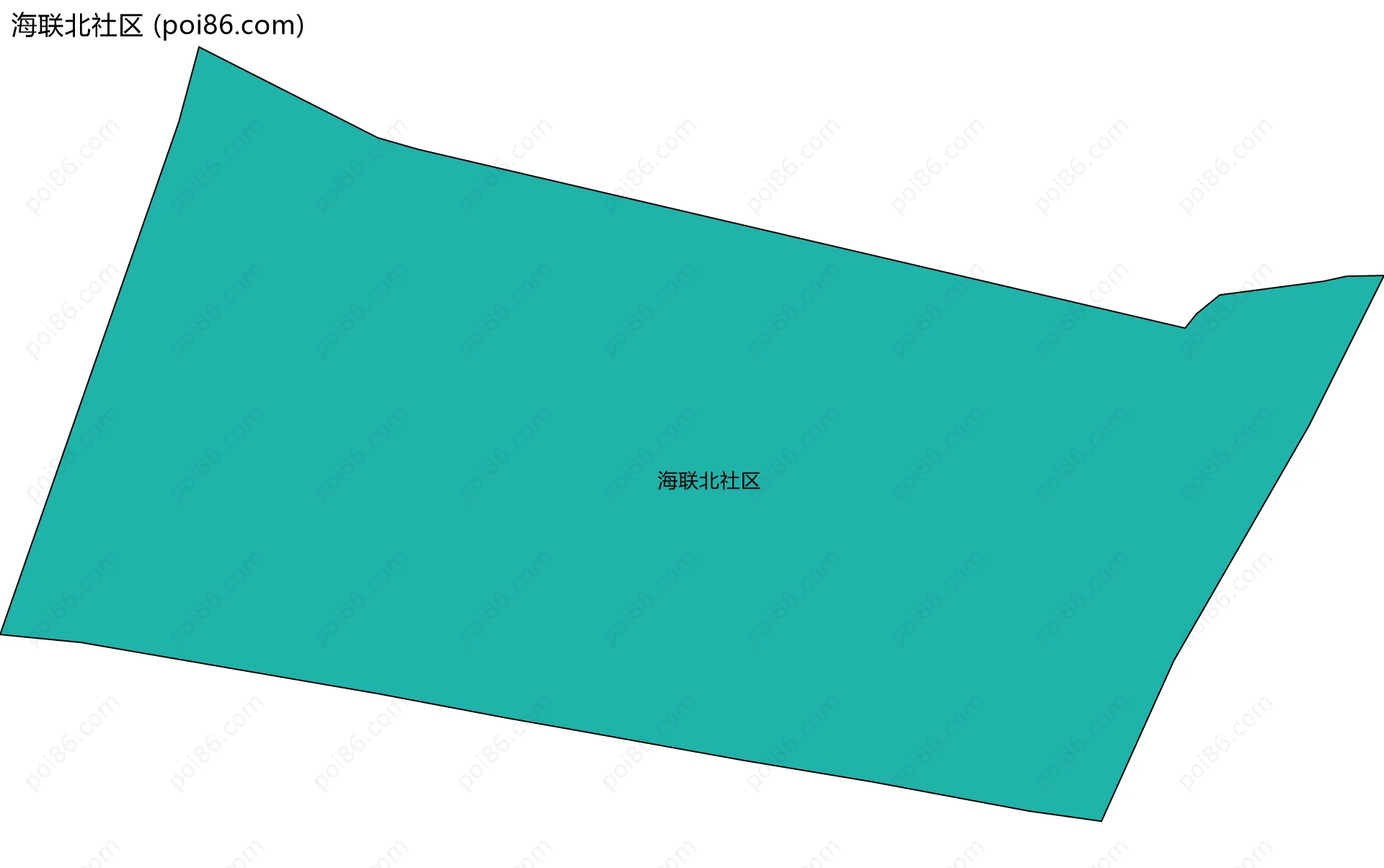 海联北社区边界地图
