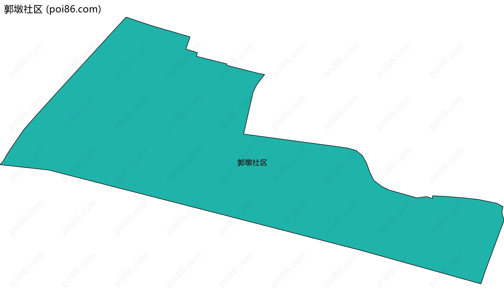 郭墩社区边界地图