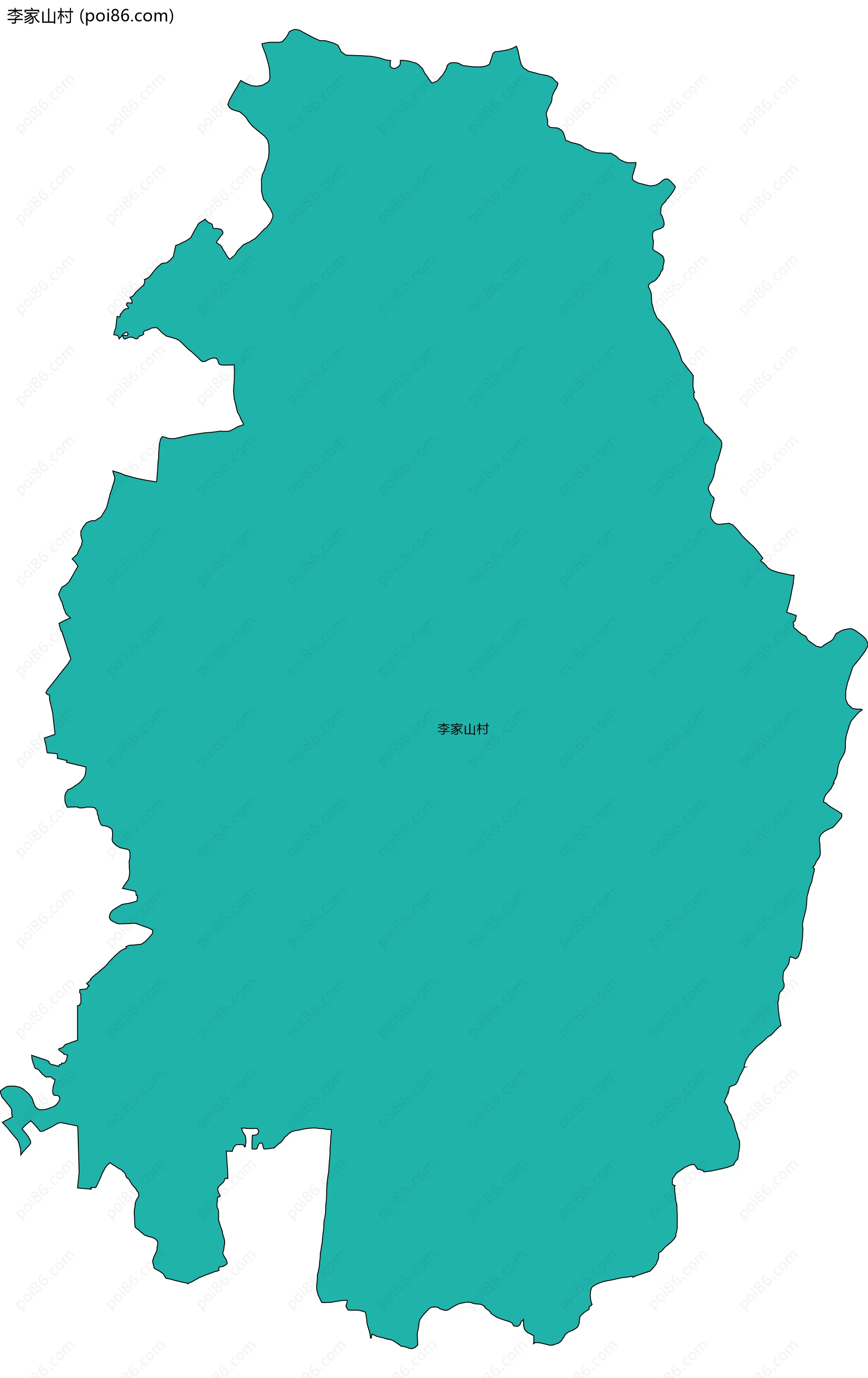 李家山村边界地图