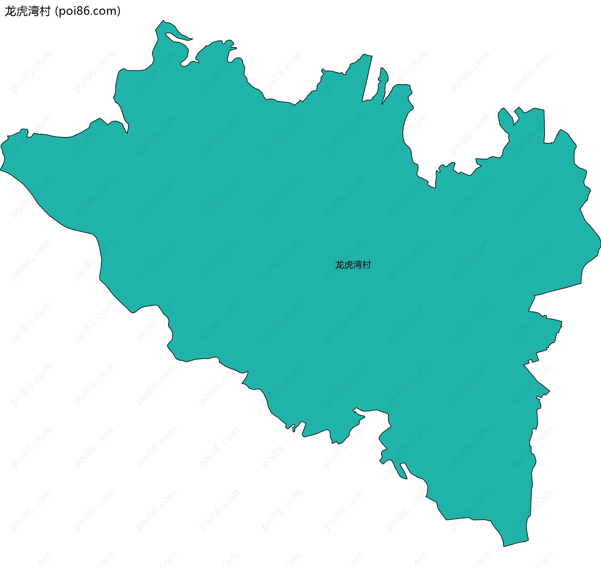龙虎湾村边界地图
