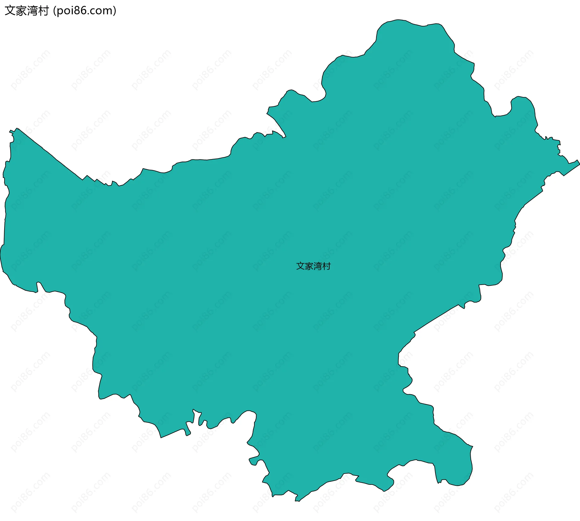 文家湾村边界地图