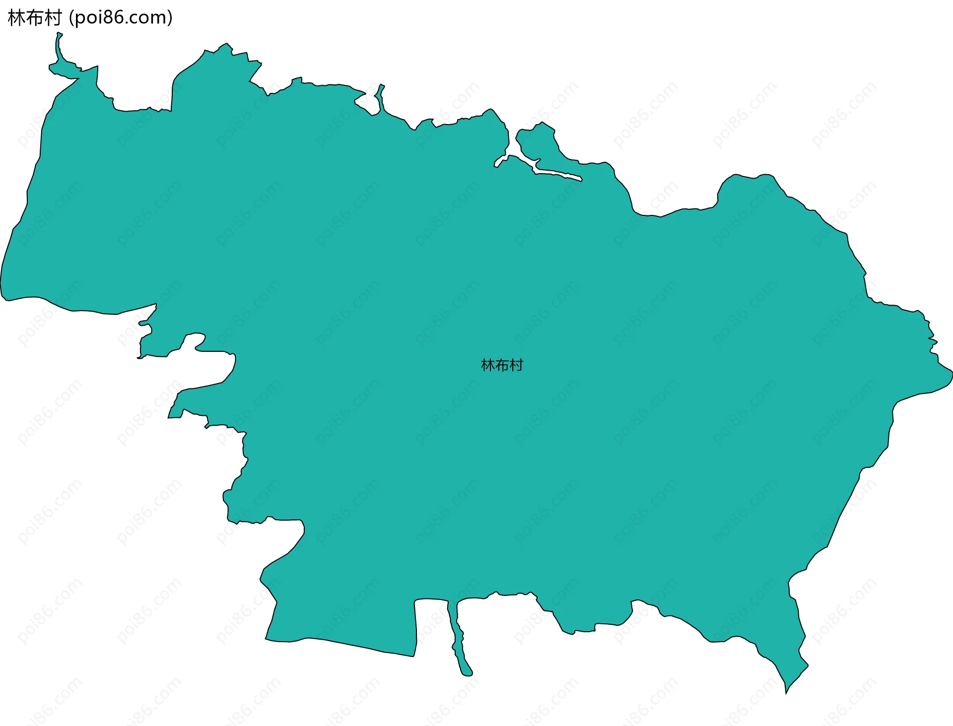 林布村边界地图