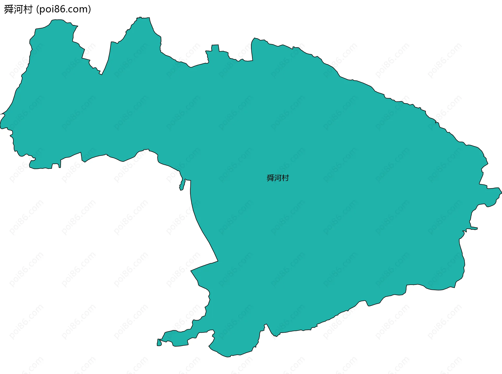 舜河村边界地图
