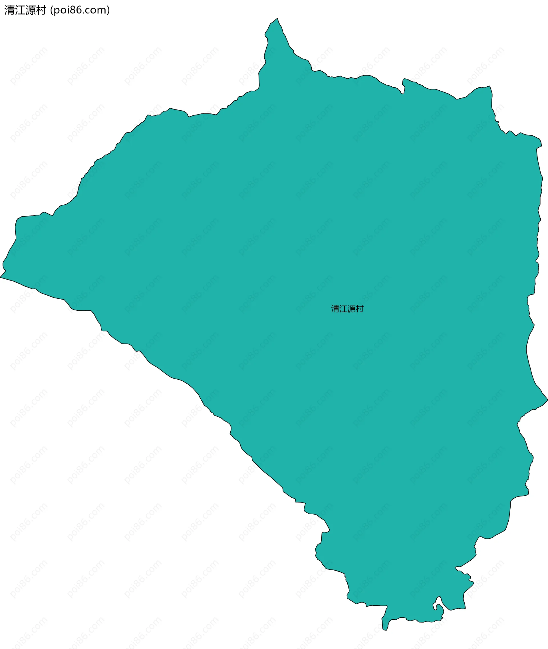 清江源村边界地图