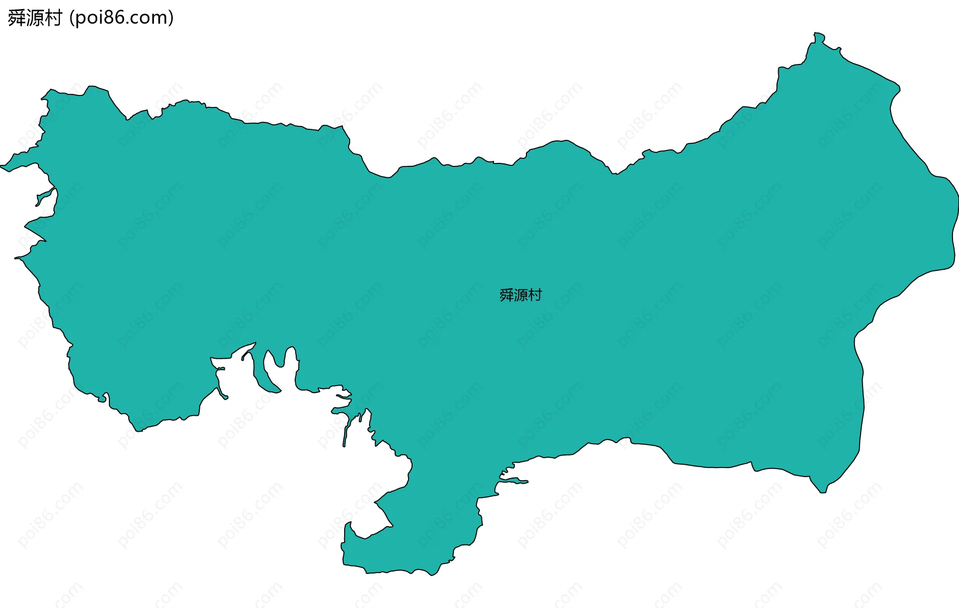 舜源村边界地图