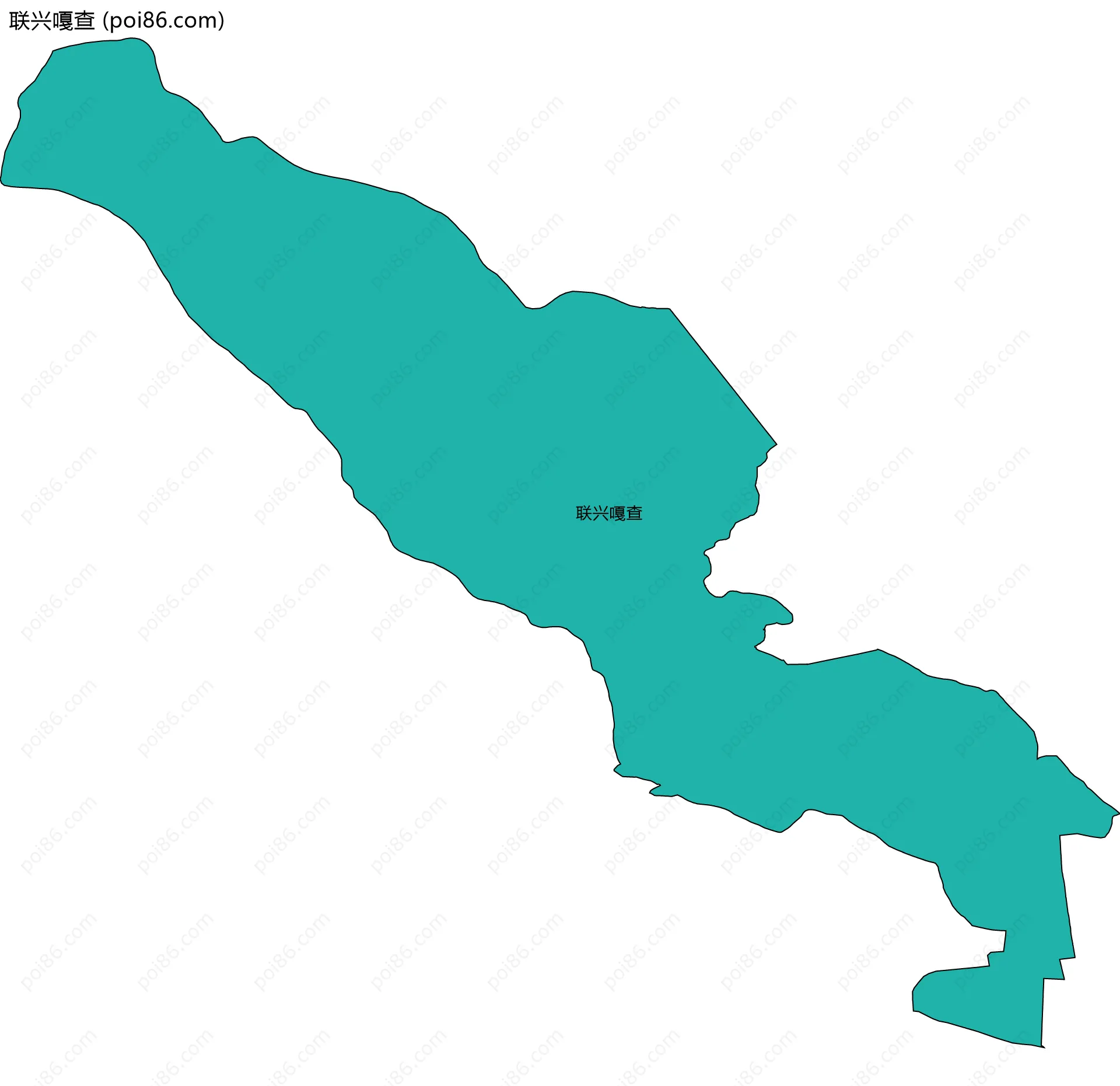 联兴嘎查边界地图