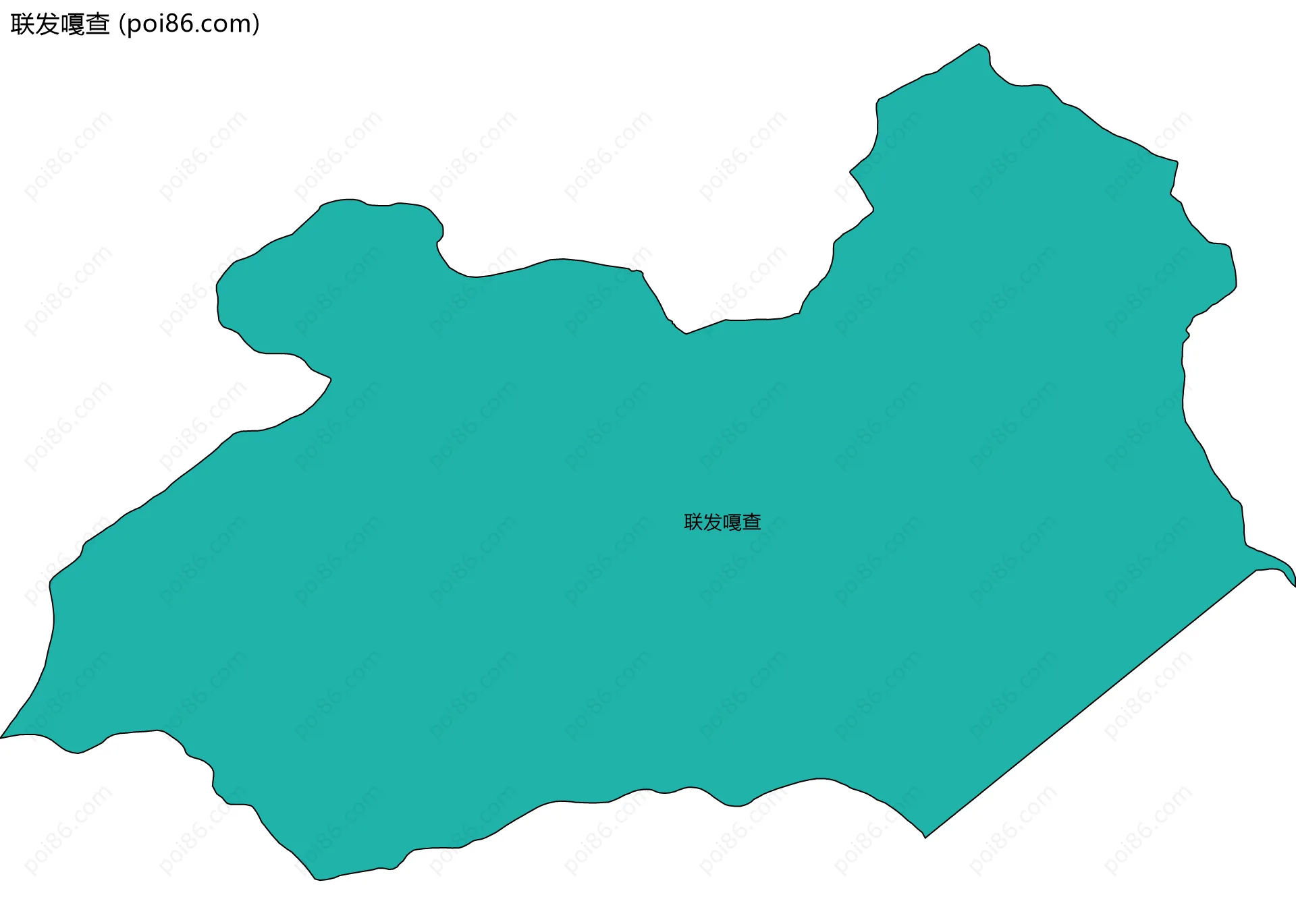 联发嘎查边界地图