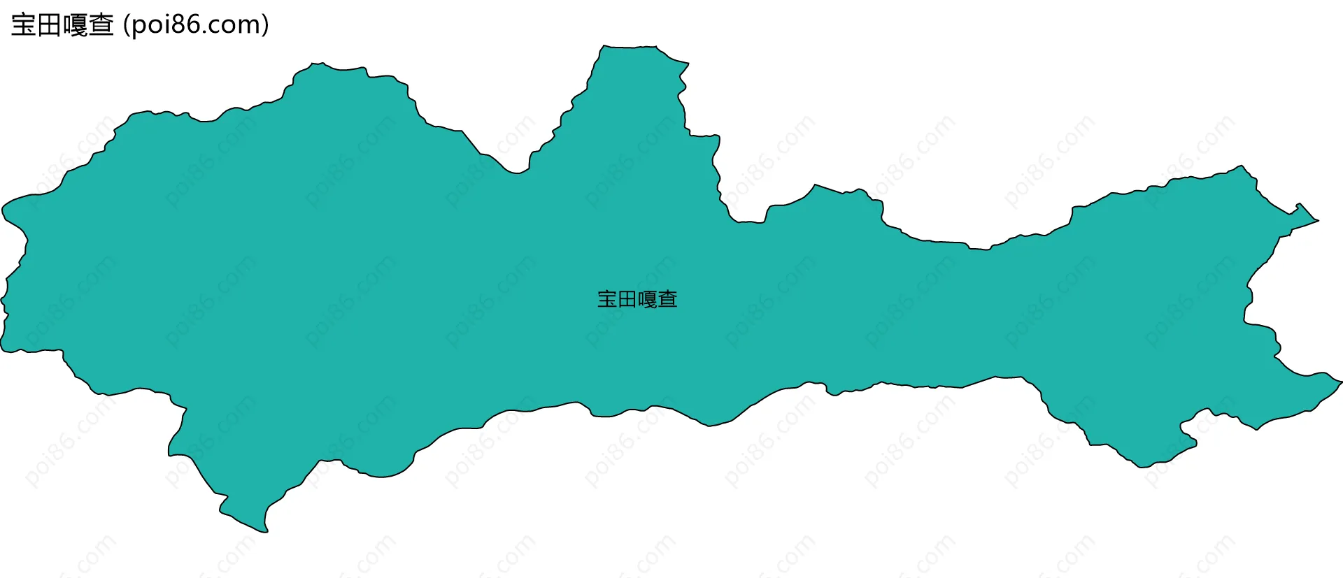 宝田嘎查边界地图