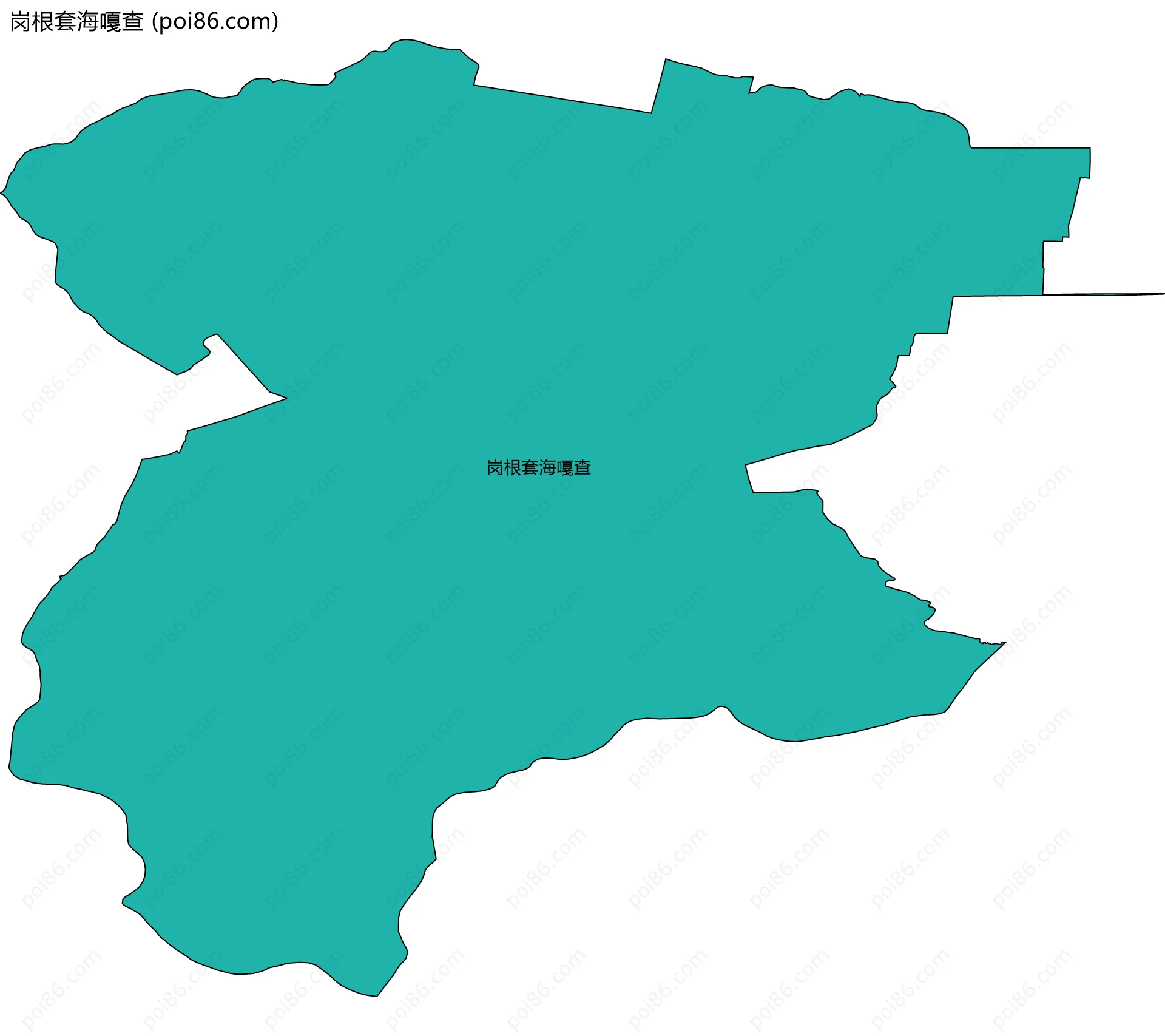 岗根套海嘎查边界地图