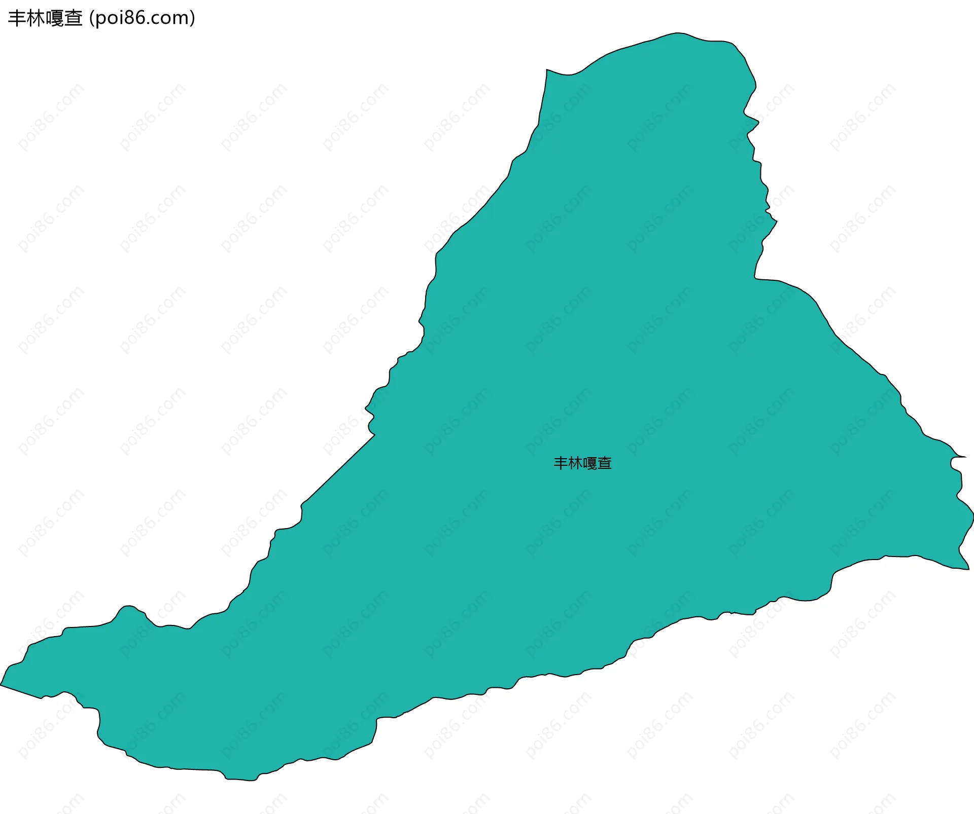 丰林嘎查边界地图