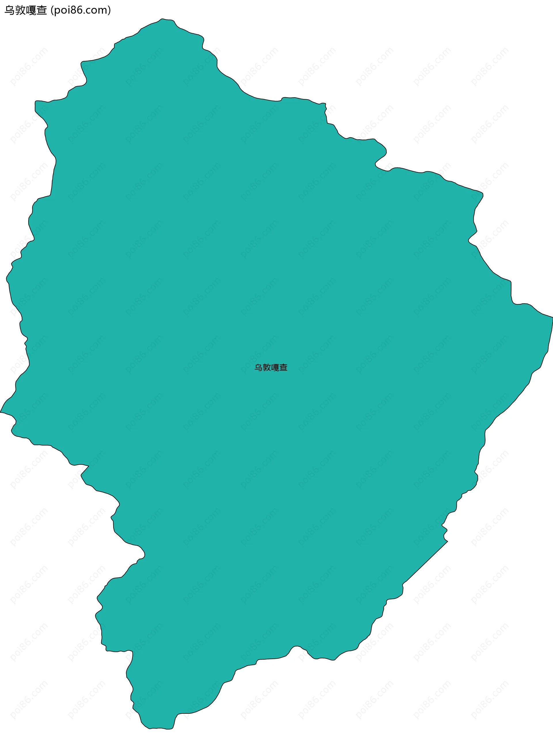 乌敦嘎查边界地图