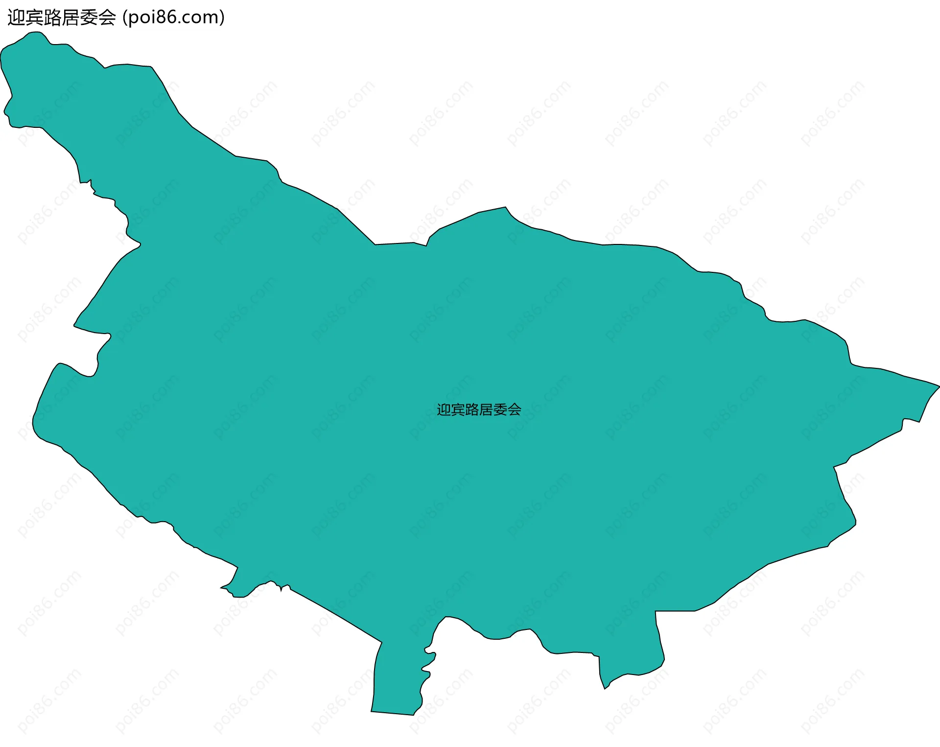 迎宾路居委会边界地图