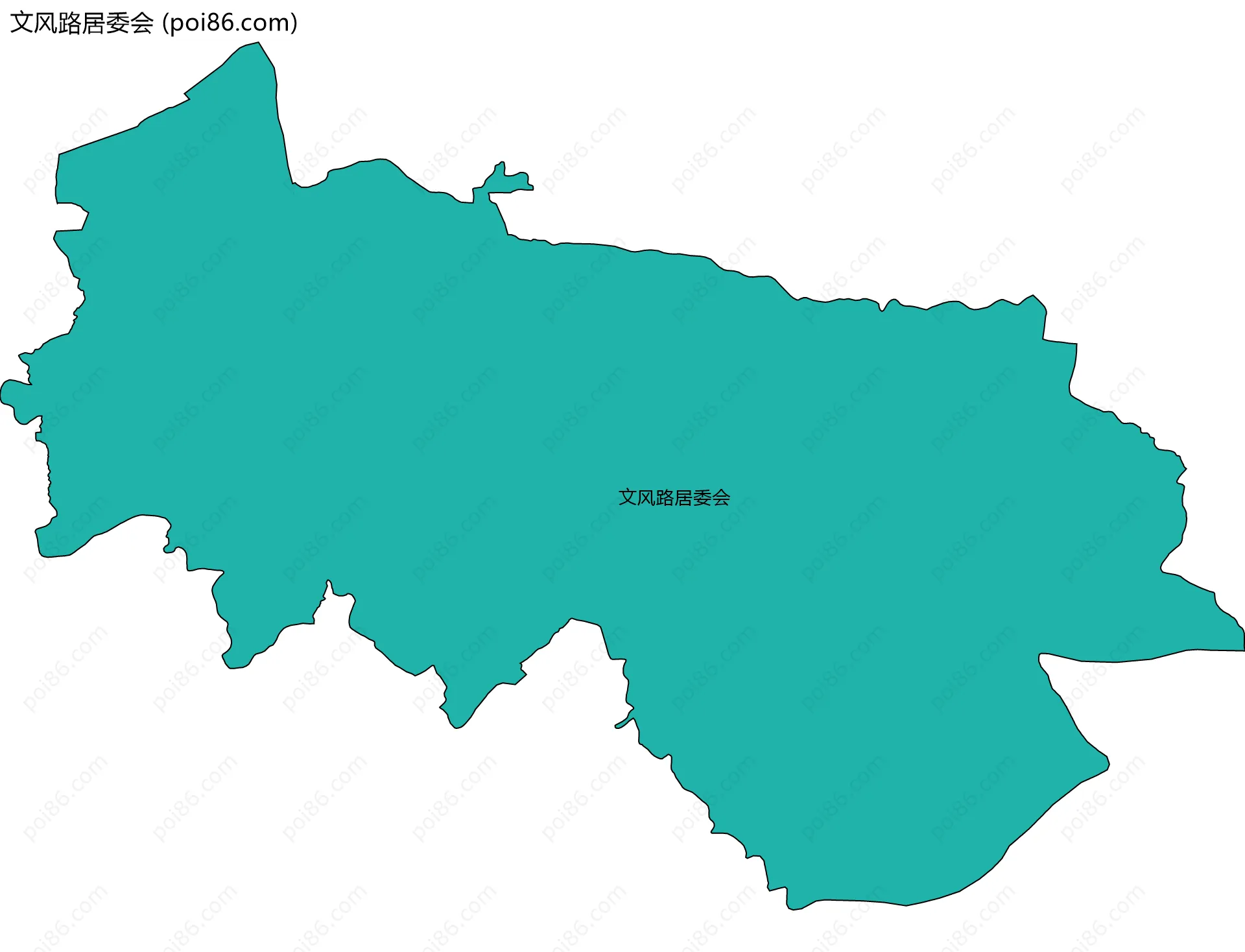 文风路居委会边界地图