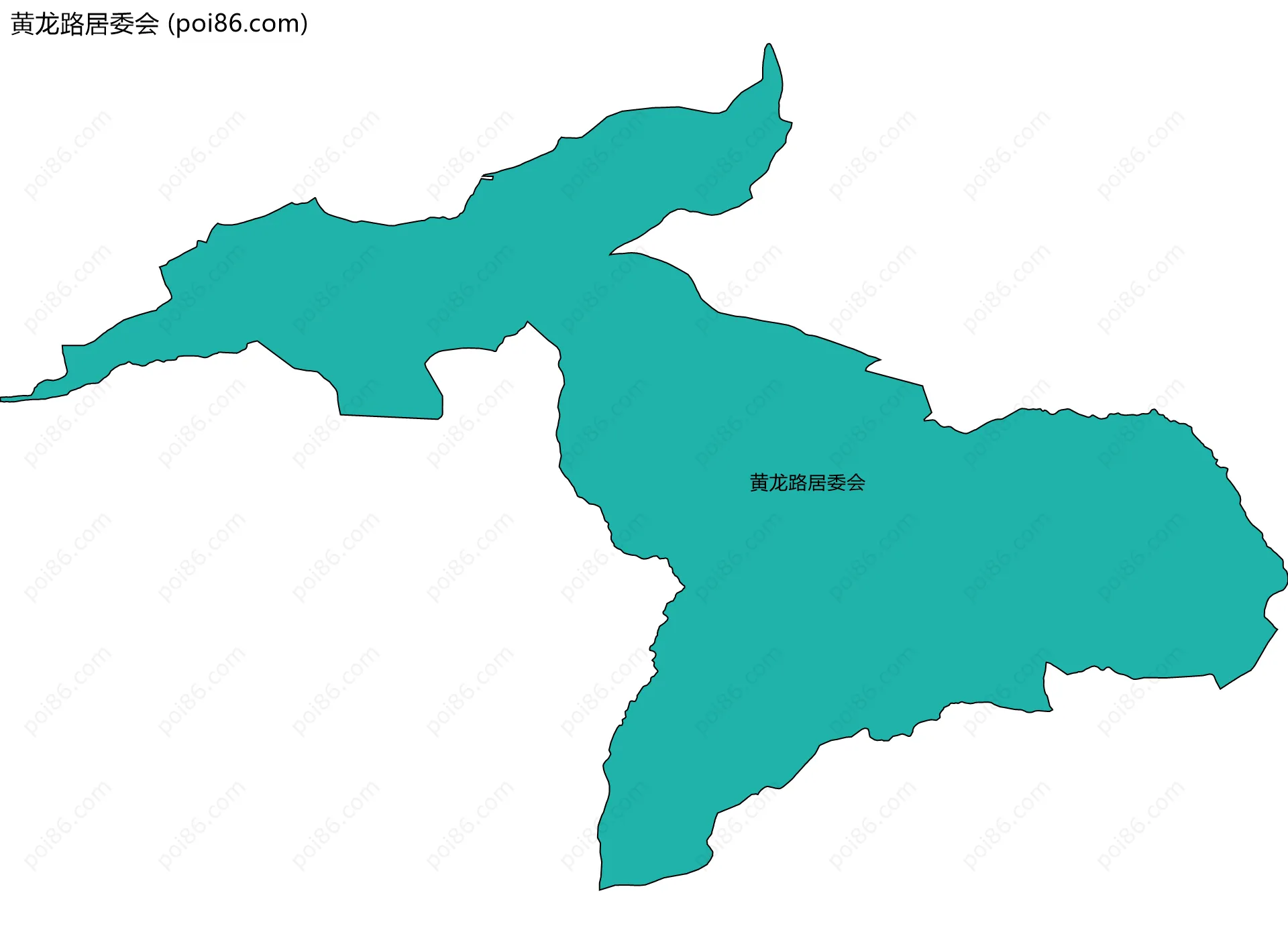 黄龙路居委会边界地图