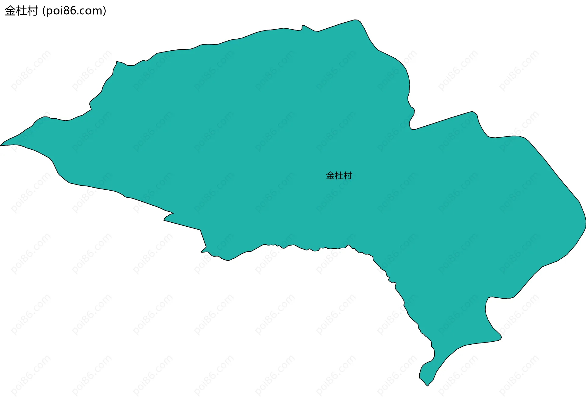 金杜村边界地图