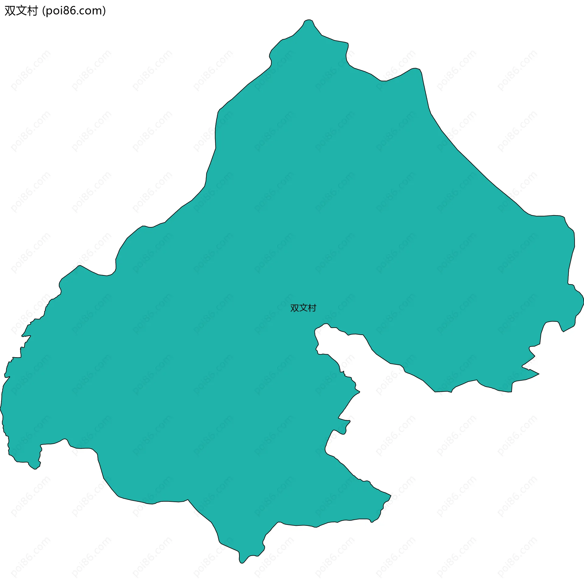 双文村边界地图