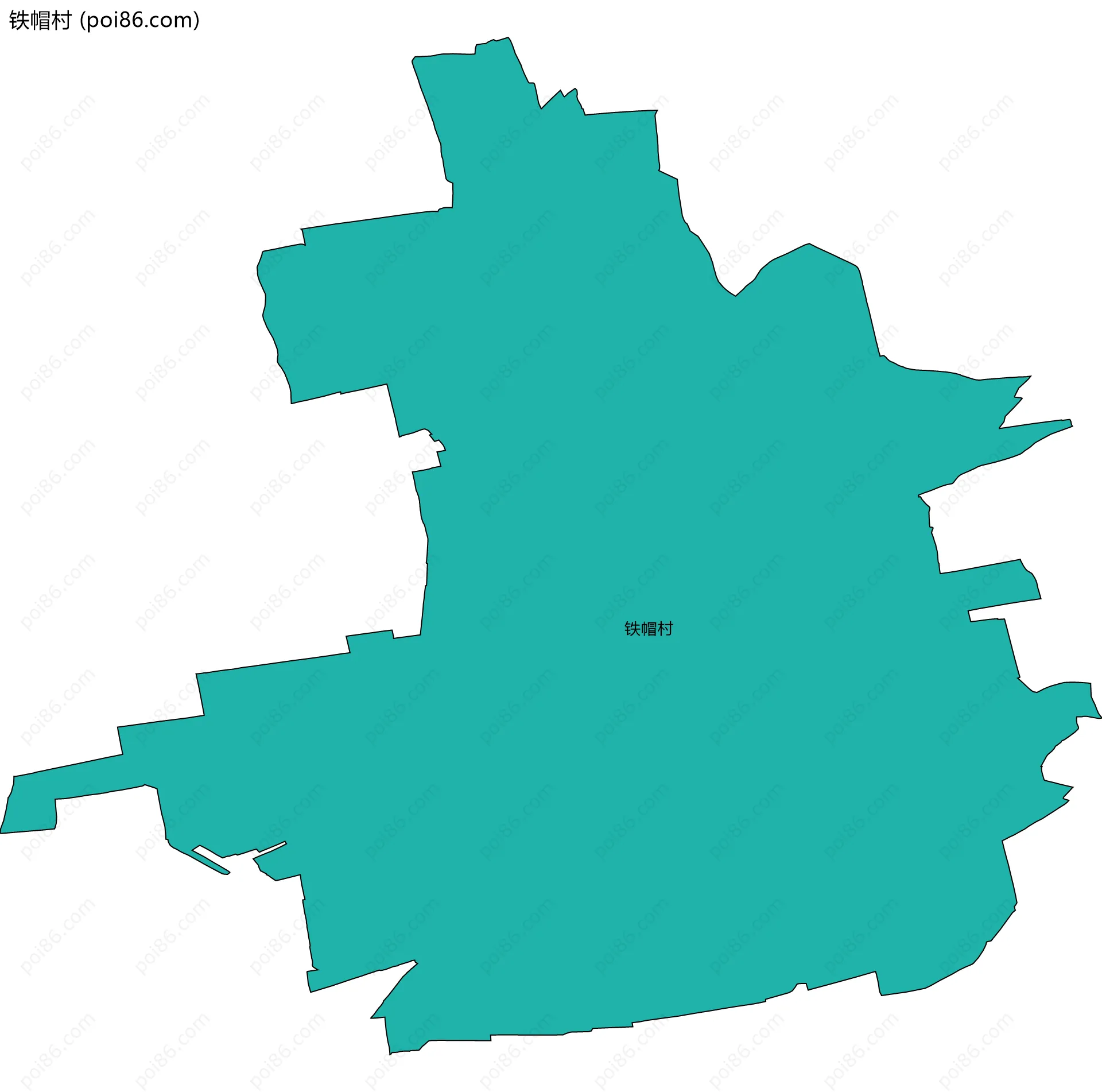 铁帽村边界地图