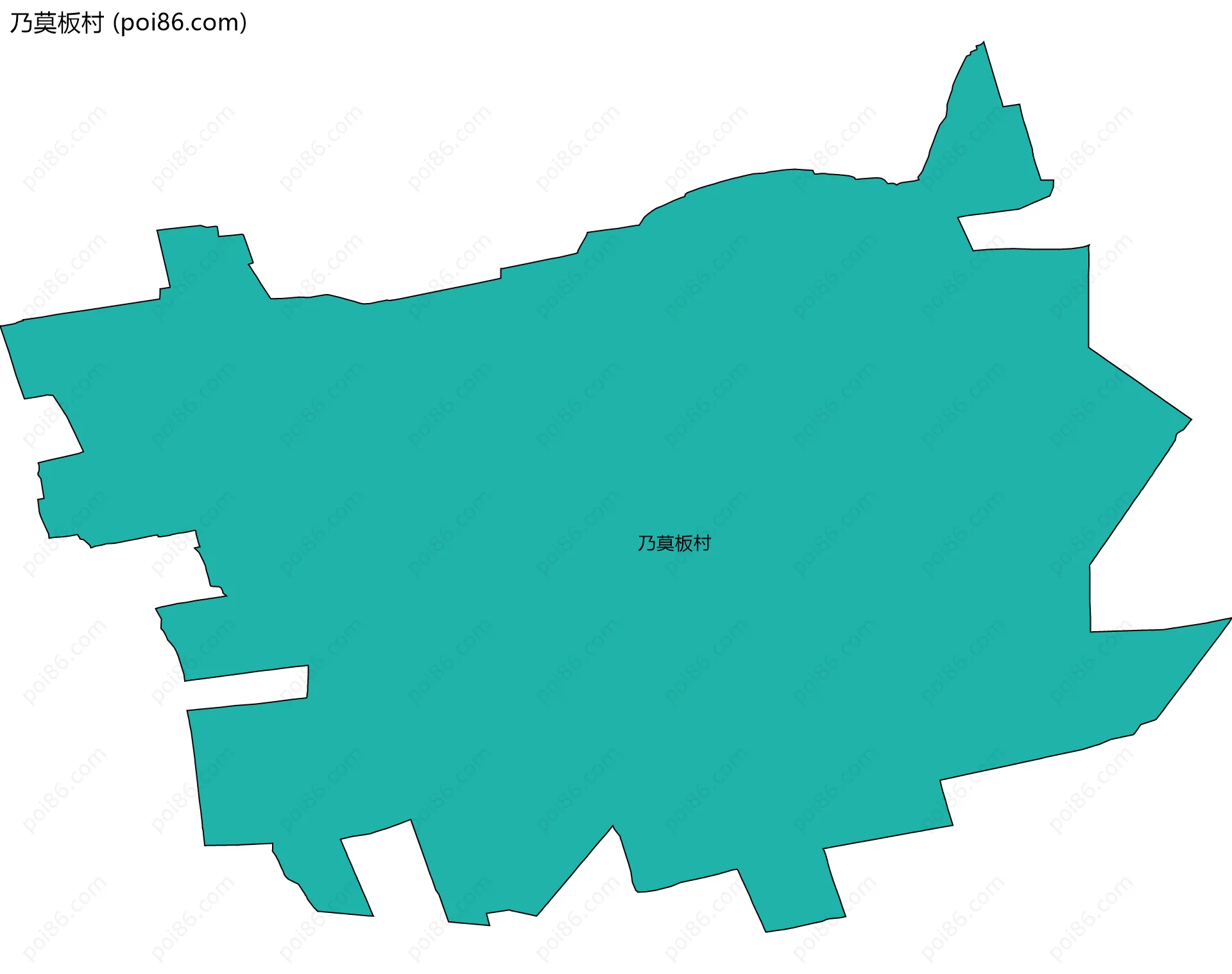 乃莫板村边界地图