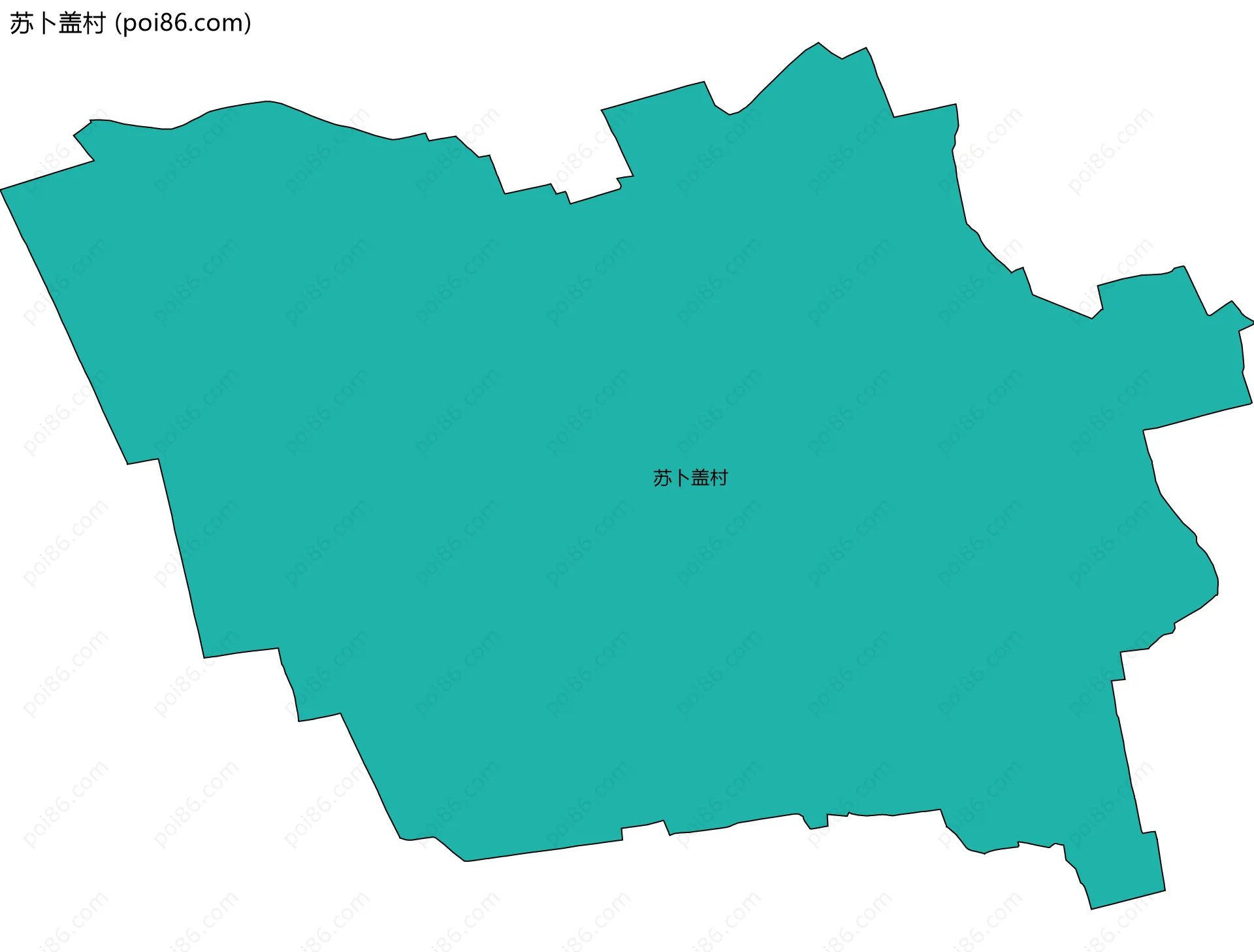 苏卜盖村边界地图